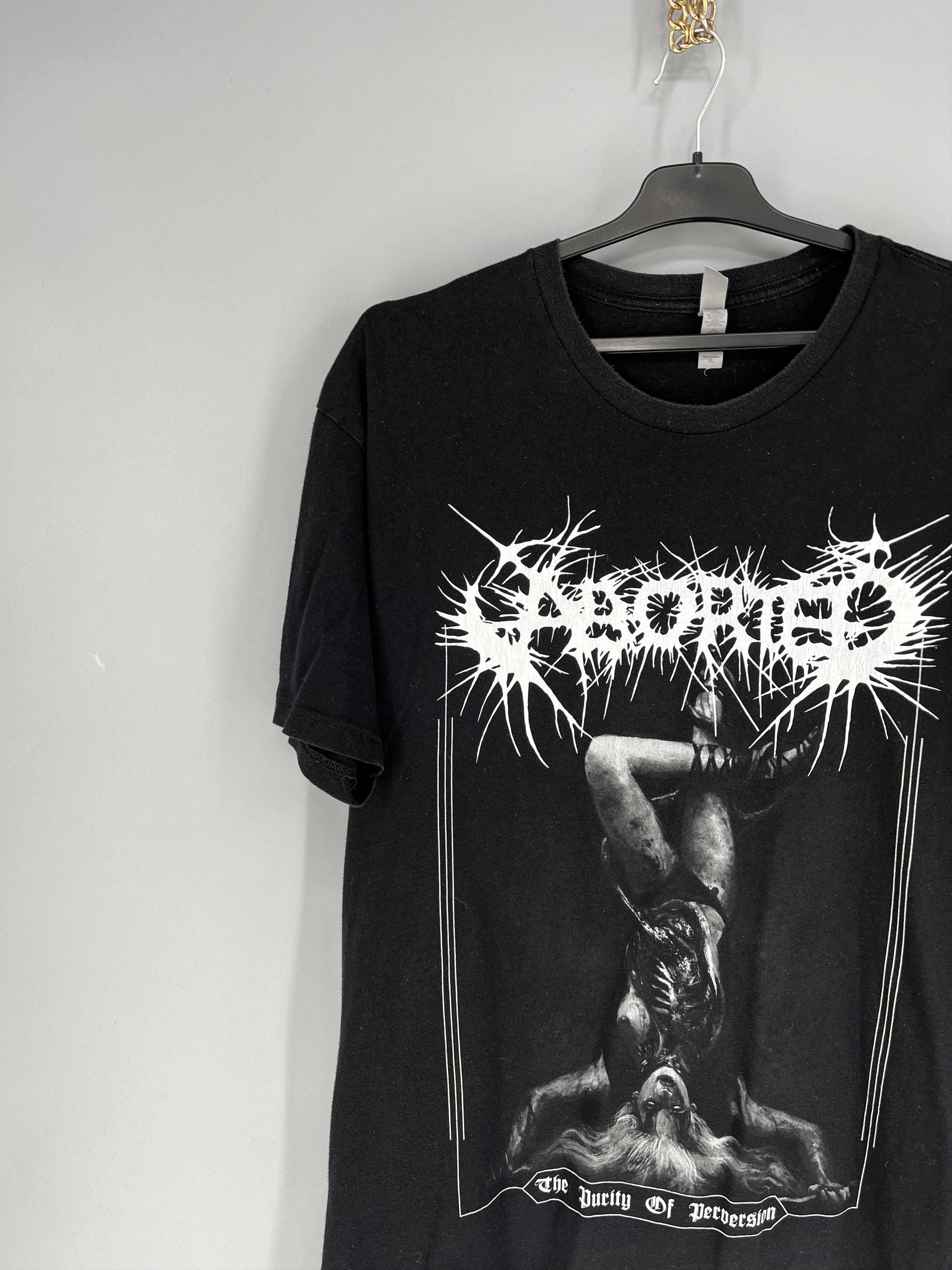 Band Tees The Purity Of Perversion Aborted Band Black T-Shirt Cotton Size US XL / EU 56 / 4 - 4 Thumbnail