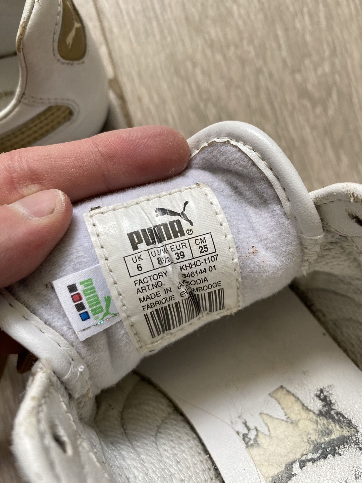 Puma PUMA SPPEEDCAT SNEAKERS WHITE&GOLD Y2K RAP Size US 8 / IT 38 - 4 Thumbnail