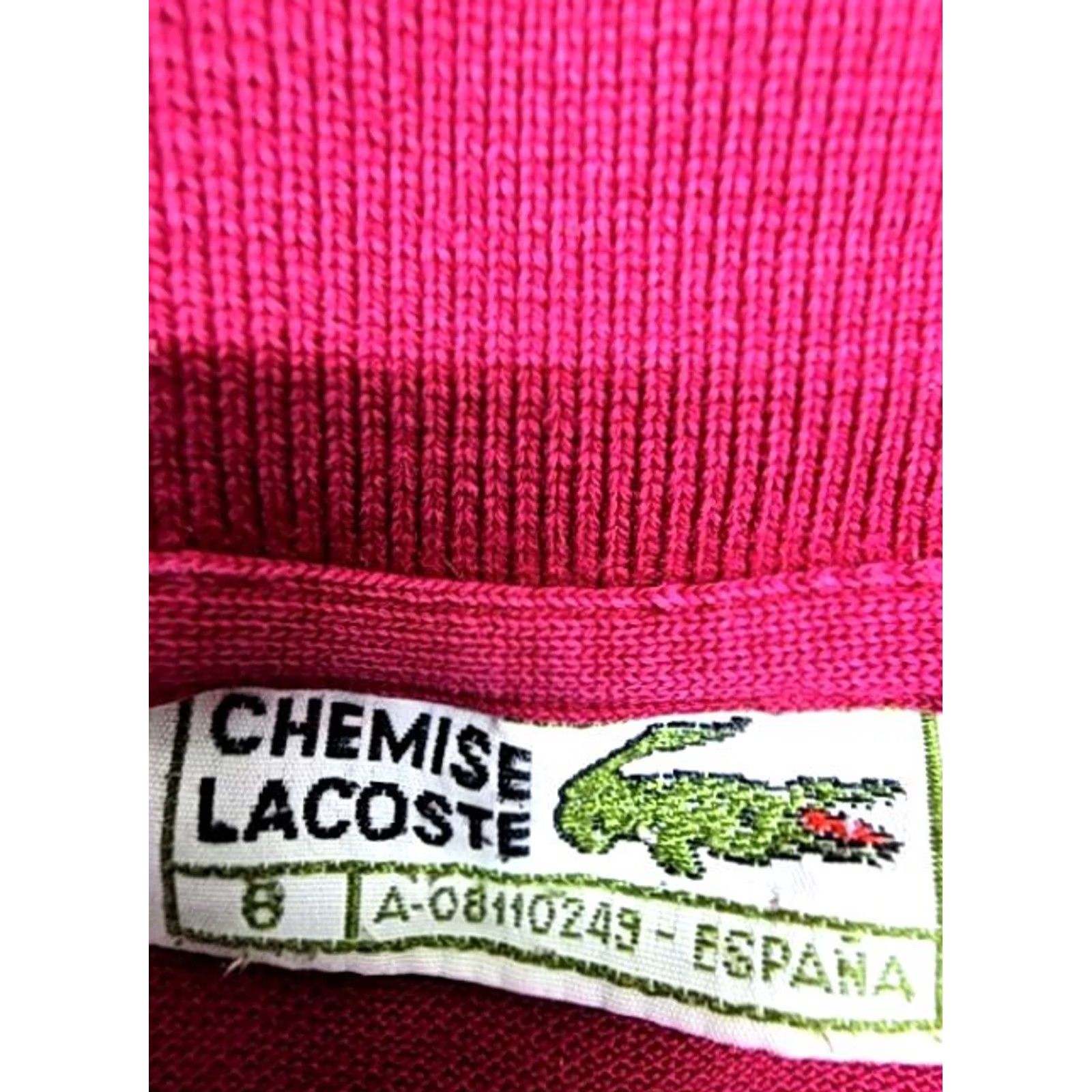 Lacoste Lacoste L.12.12 Burgundy Cotton Polo Shirt Men Size 8 Classic Fit Size US M / EU 48-50 / 2 - 3 Thumbnail