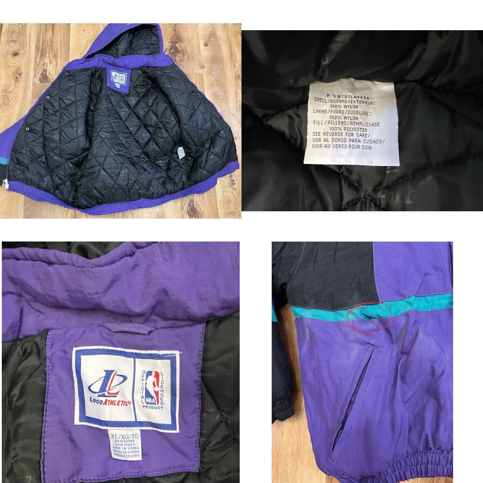 Logo Athletic VINTAGE Logo Athletic NBA Utah Jazz Puffer Zip Up Jacket Men's XL Purple Size US XL / EU 56 / 4 - 8 Thumbnail
