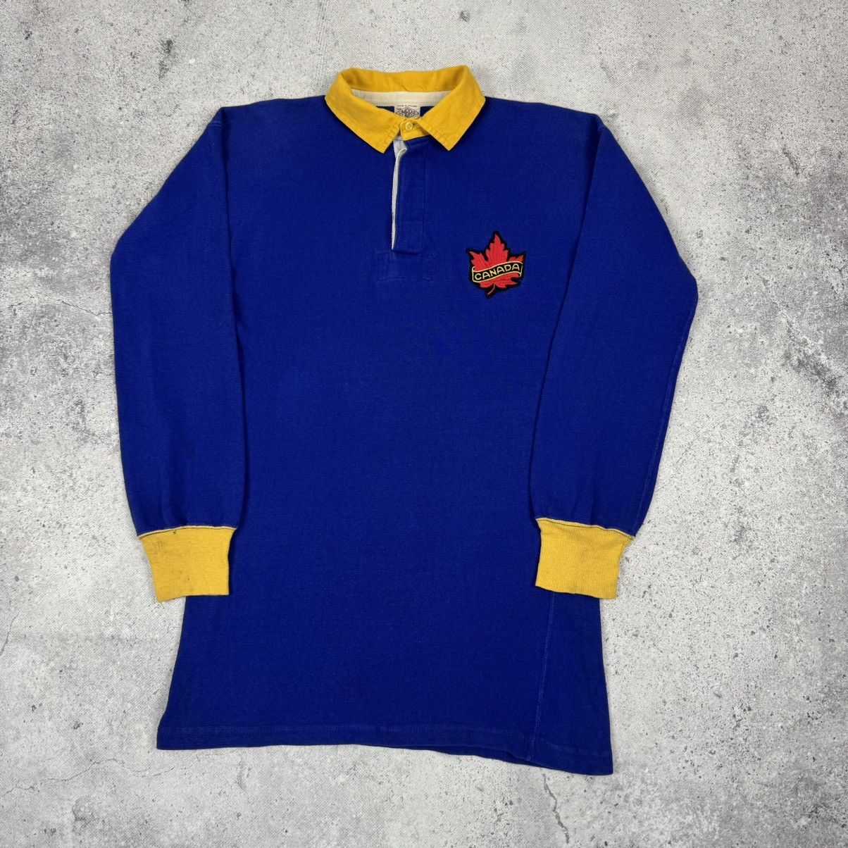 Umbro 1960s Vintage Rugby Canada National Team Long Sleeve Shirt Size US M / EU 48-50 / 2 - 1 Thumbnail