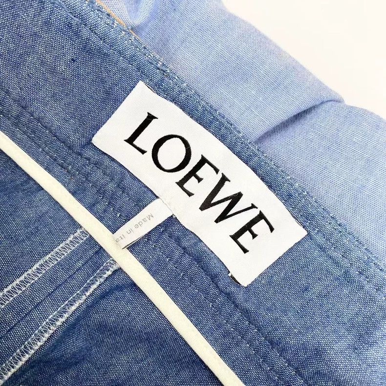 Loewe LOEWE Patch leather brand logo ankle pants Size 42" / US 20 - 4 Thumbnail
