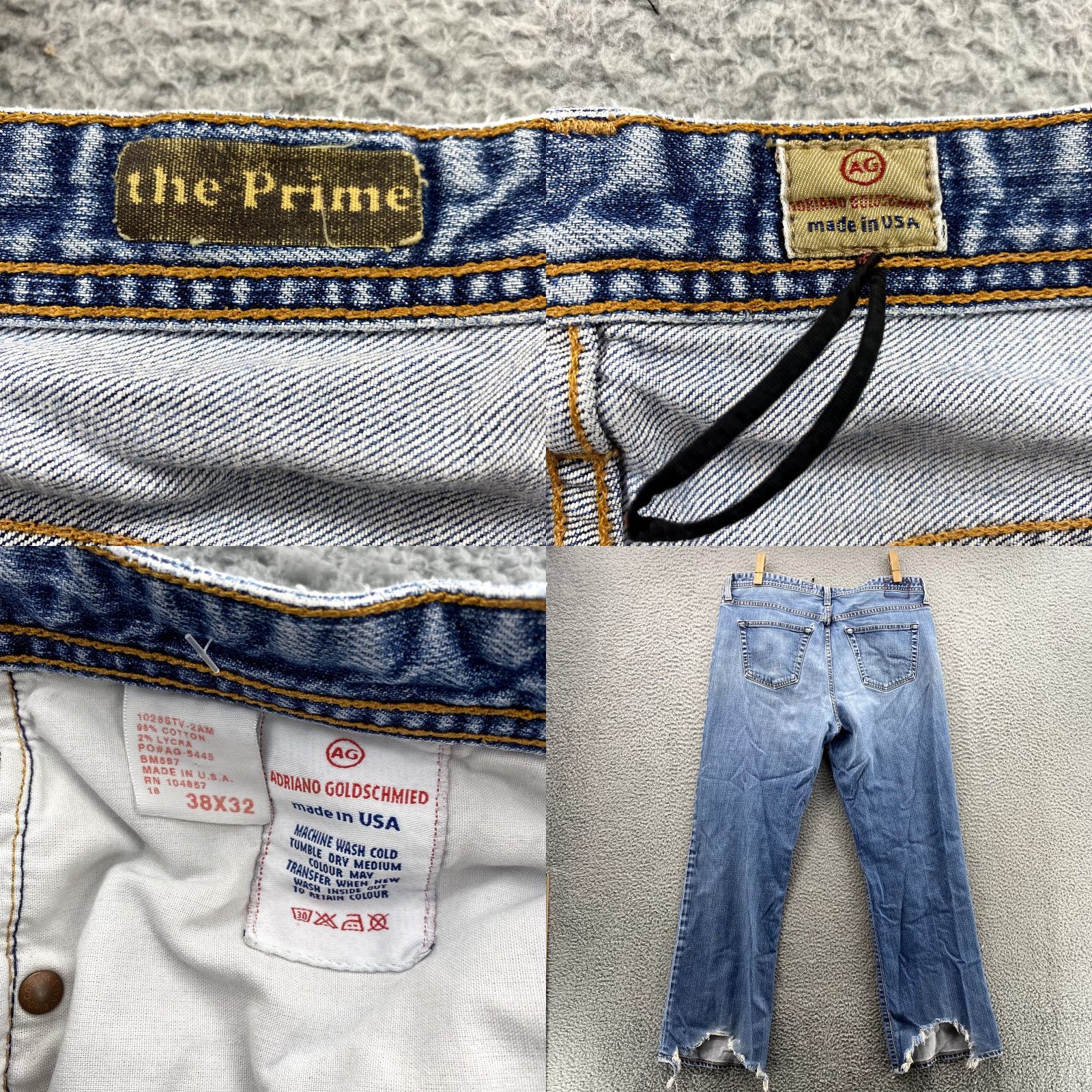 Vintage AG The Prime Jeans Main Selling Point Mens Jeans Size US 38 / EU 54 - 8 Thumbnail