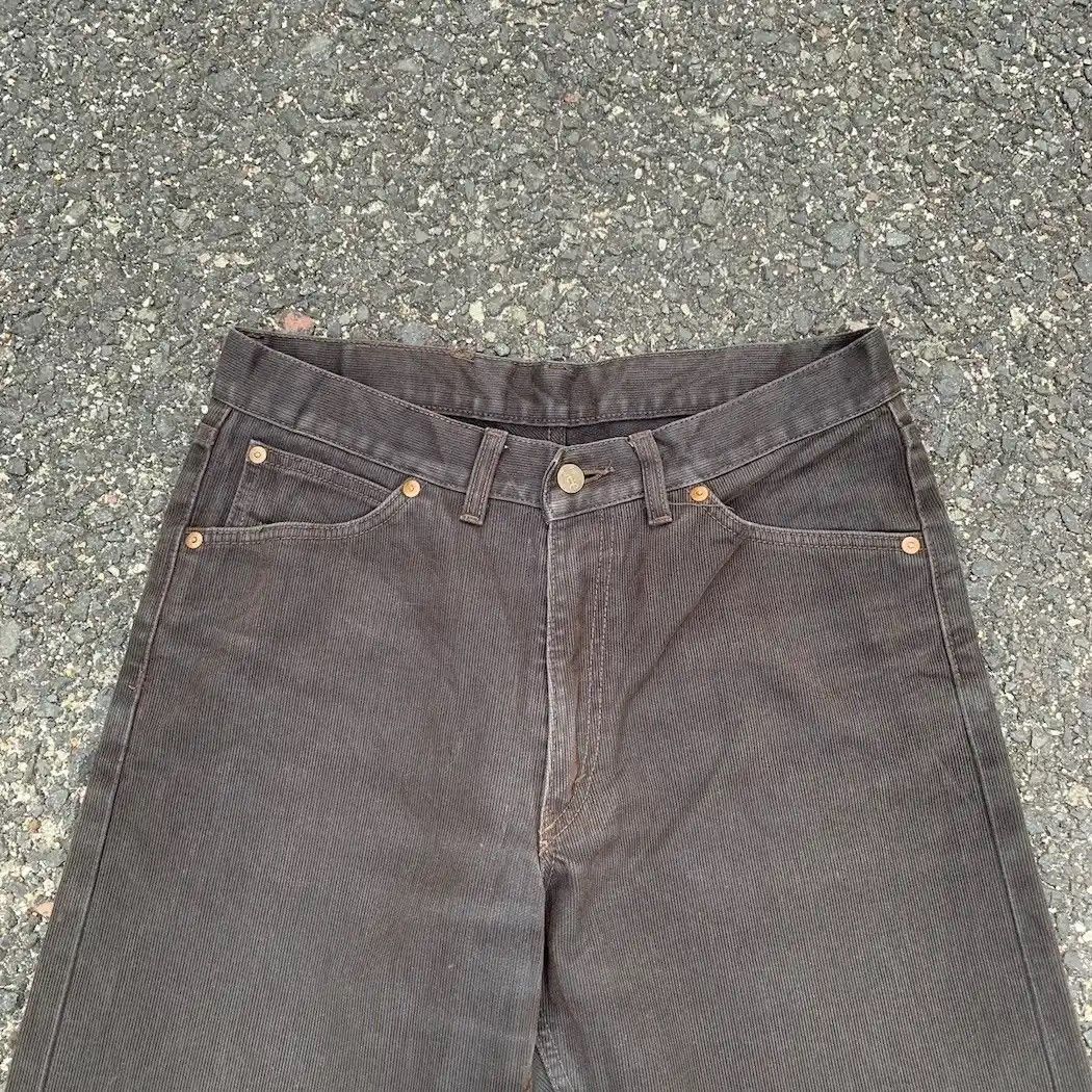 Japanese Brand Vintage Lee Japan Black Faded Trousers Hickory Pants Size US 29 - 2 Thumbnail