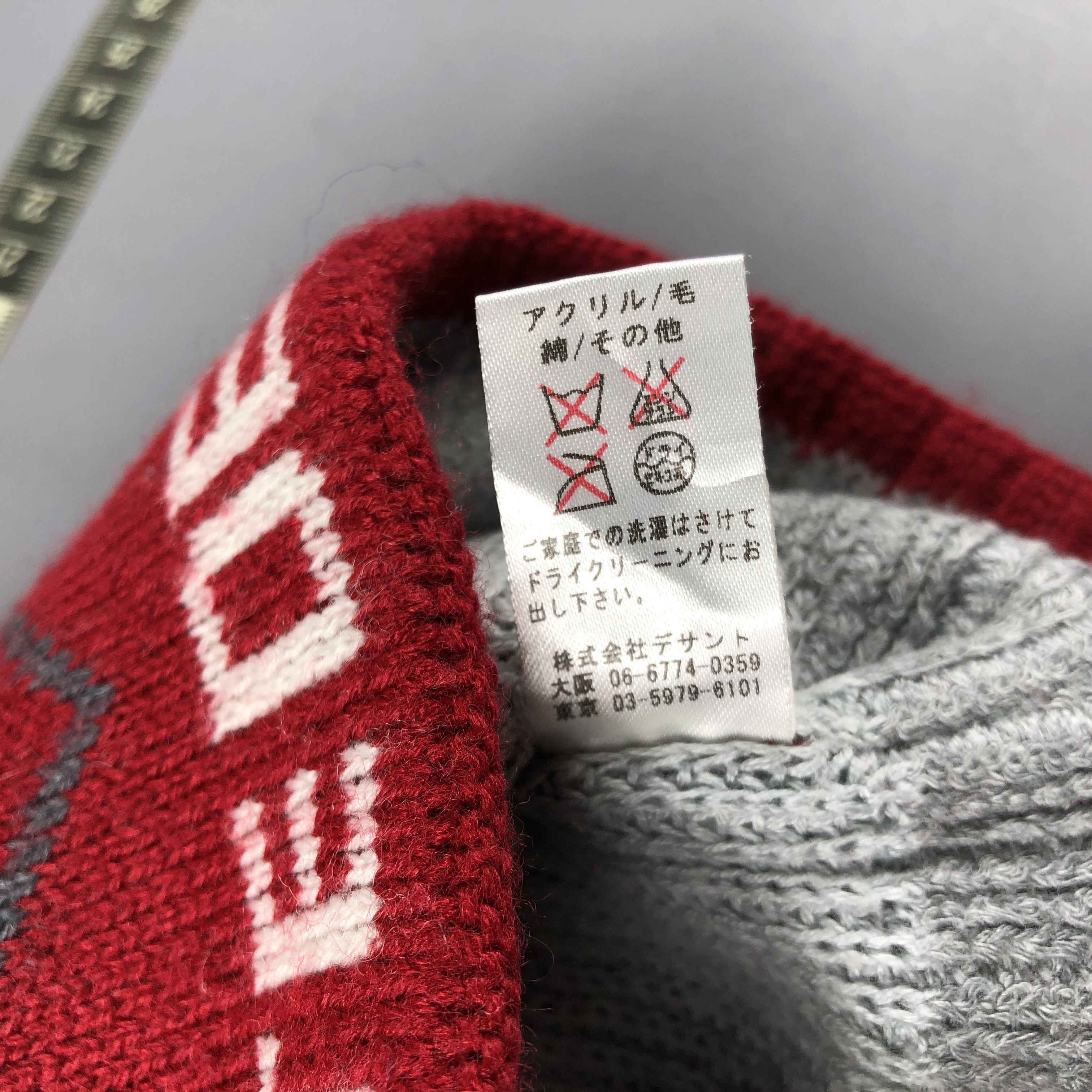 Descente × Vintage Descente Spellout Beanie Snow Hat Snow Cap -D1012 Size ONE SIZE - 5 Thumbnail