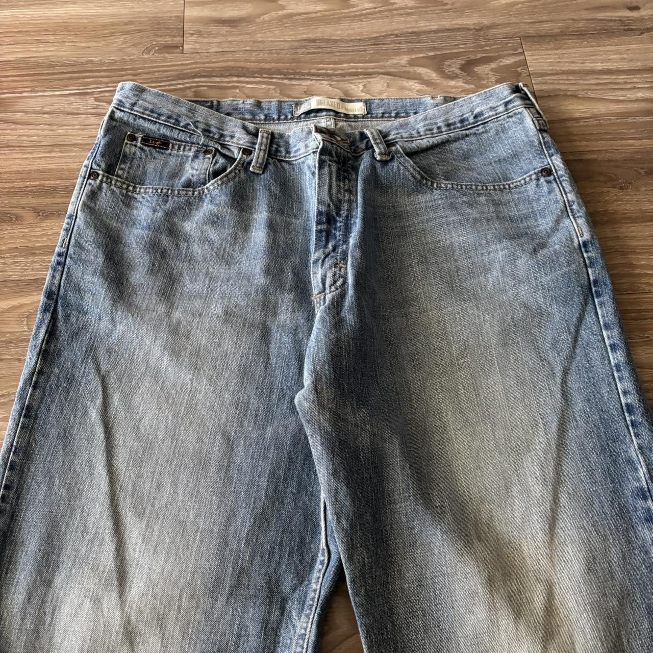 Japanese Brand Crazy Vintage Y2K/2000s Baggy Faded Light Wash Skater Denim Jeans! 38x34 Size US 38 / EU 54 - 5 Thumbnail