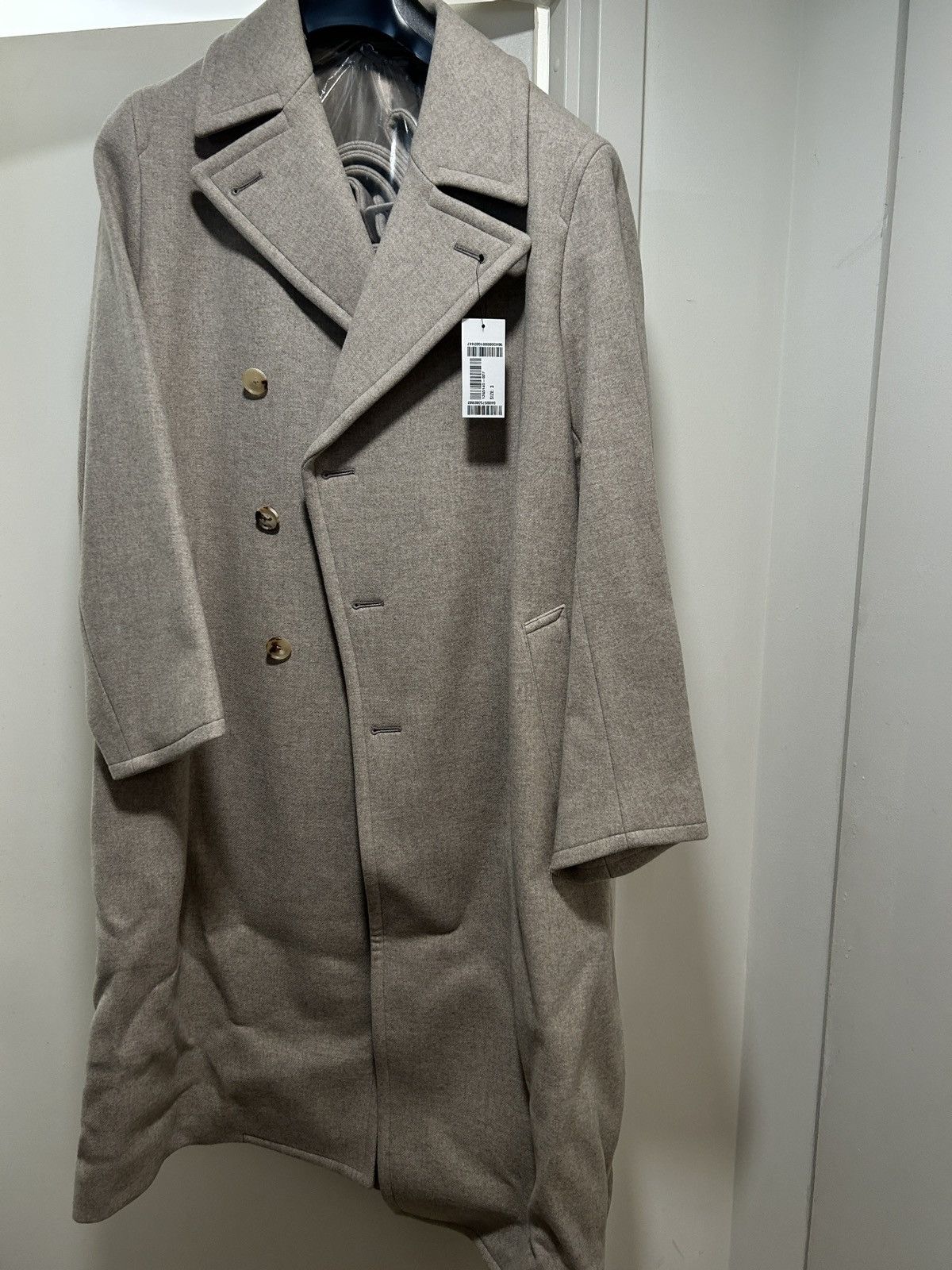 ジャケット・アウター Auralee LIGHT MELTON DOUBLE BREASTED 3 Auralee Light Melton Jacket Top Charcoal – Neighbour