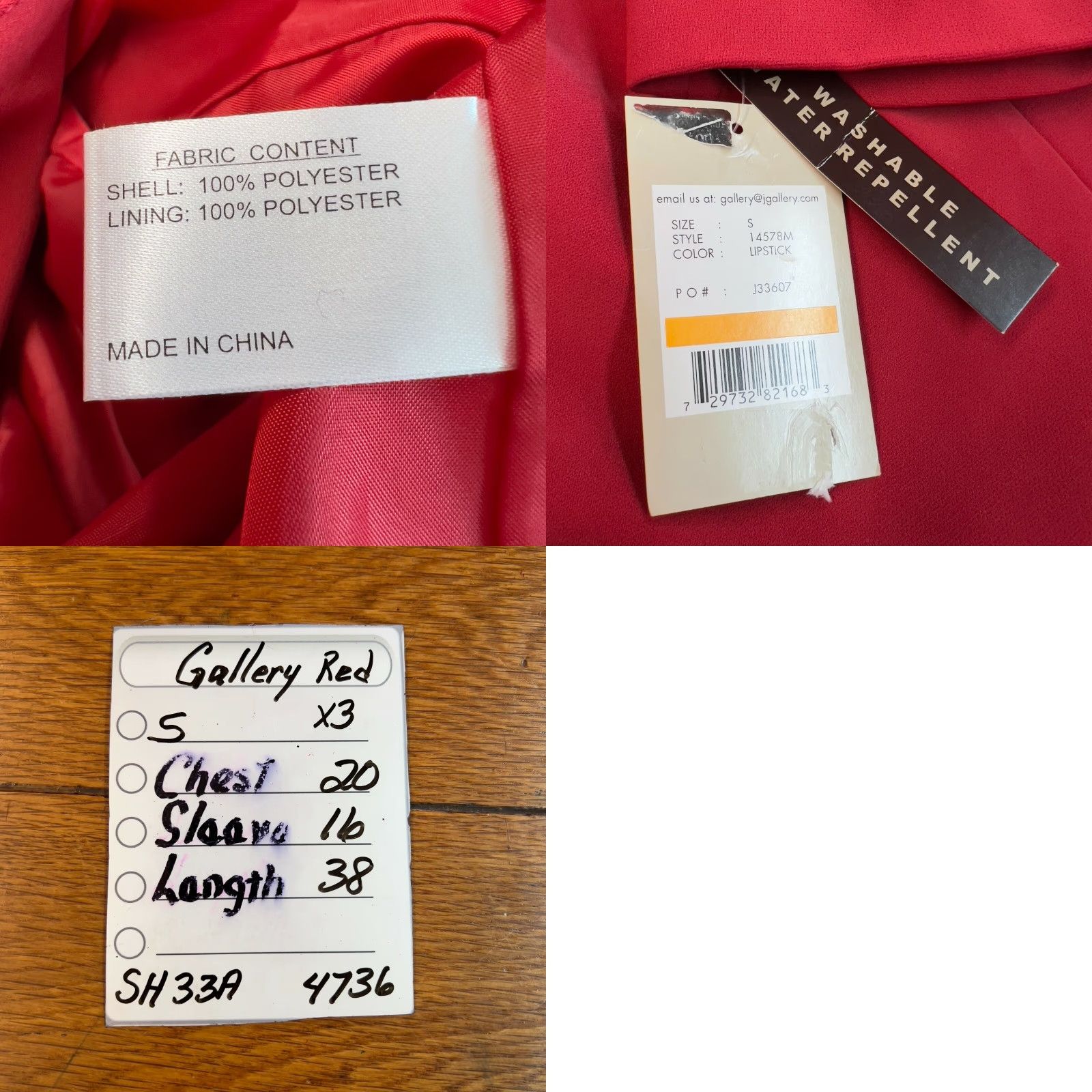 Vintage Gallery Trench Coat Womens Lipstick Red Water Repellent Lined Long Coat Small Size S / US 4 / IT 40 - 8 Thumbnail
