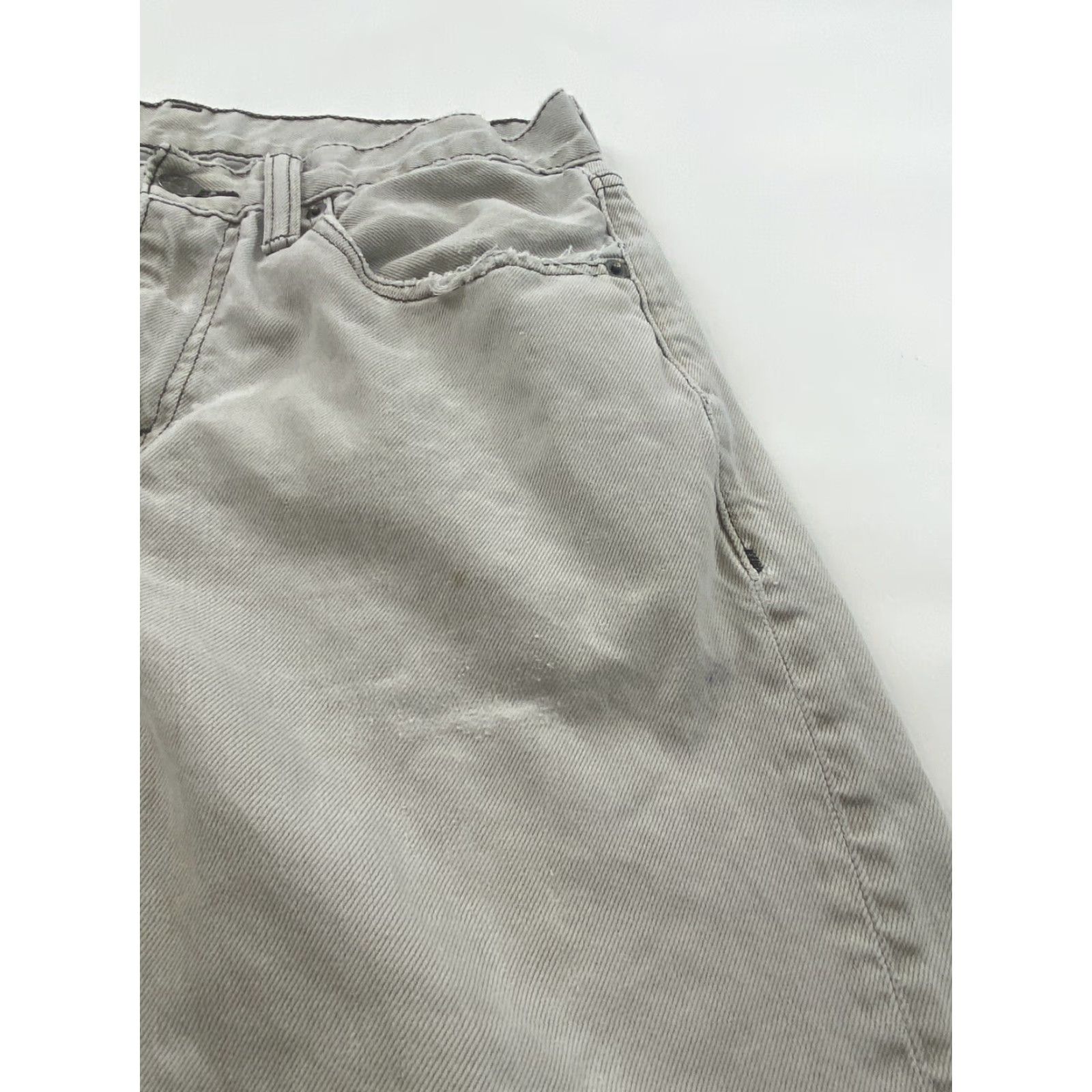 Levi's VINTAGE Levi’s 508 Jeans Men 31x30 Light Grey Distressed Jeans Distressed 508 Straight City Y2K Dad Mens Size US 31 - 4 Thumbnail