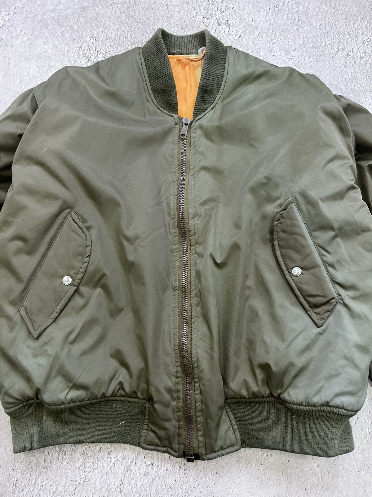 Vintage Vintage Flyer's Man Intermediate Ma-1 Bomber Jacket USA Size US XL / EU 56 / 4 - 3 Thumbnail
