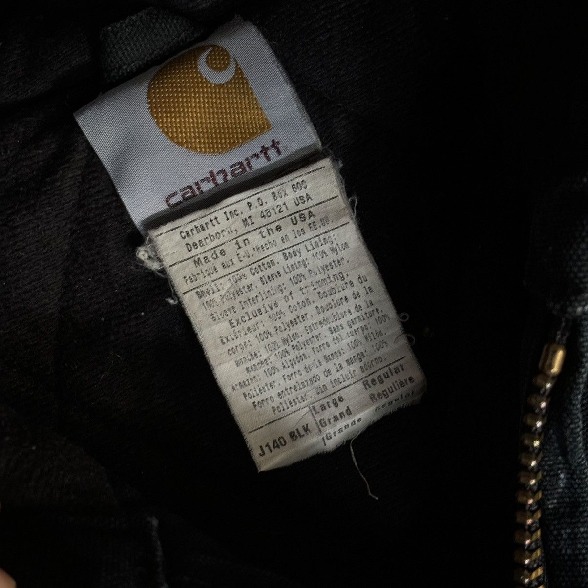 Carhartt Vintage 00s Carhartt Hooded Active Jacket J140 BLK Size US L / EU 52-54 / 3 - 4 Thumbnail
