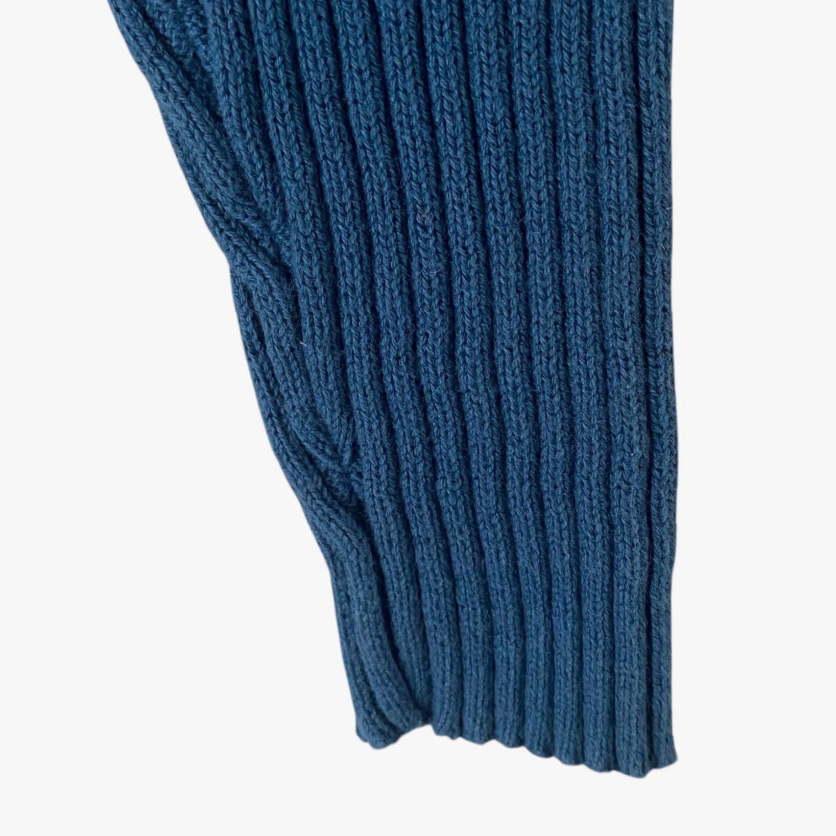 Levi's VINTAGE Levi's Red Tab Half-Zip Sweater Blue Men's Large Rib-Knit Pullover 90s Classic Size US L / EU 52-54 / 3 - 7 Thumbnail