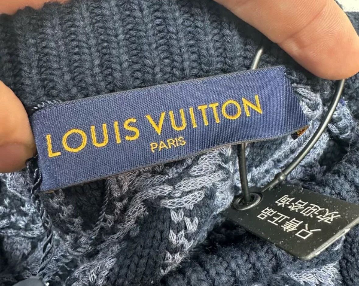 Louis Vuitton LOUIS VUITTON LV Three Flower Knitted Full Print Sweater Size US XL / EU 56 / 4 - 3 Thumbnail