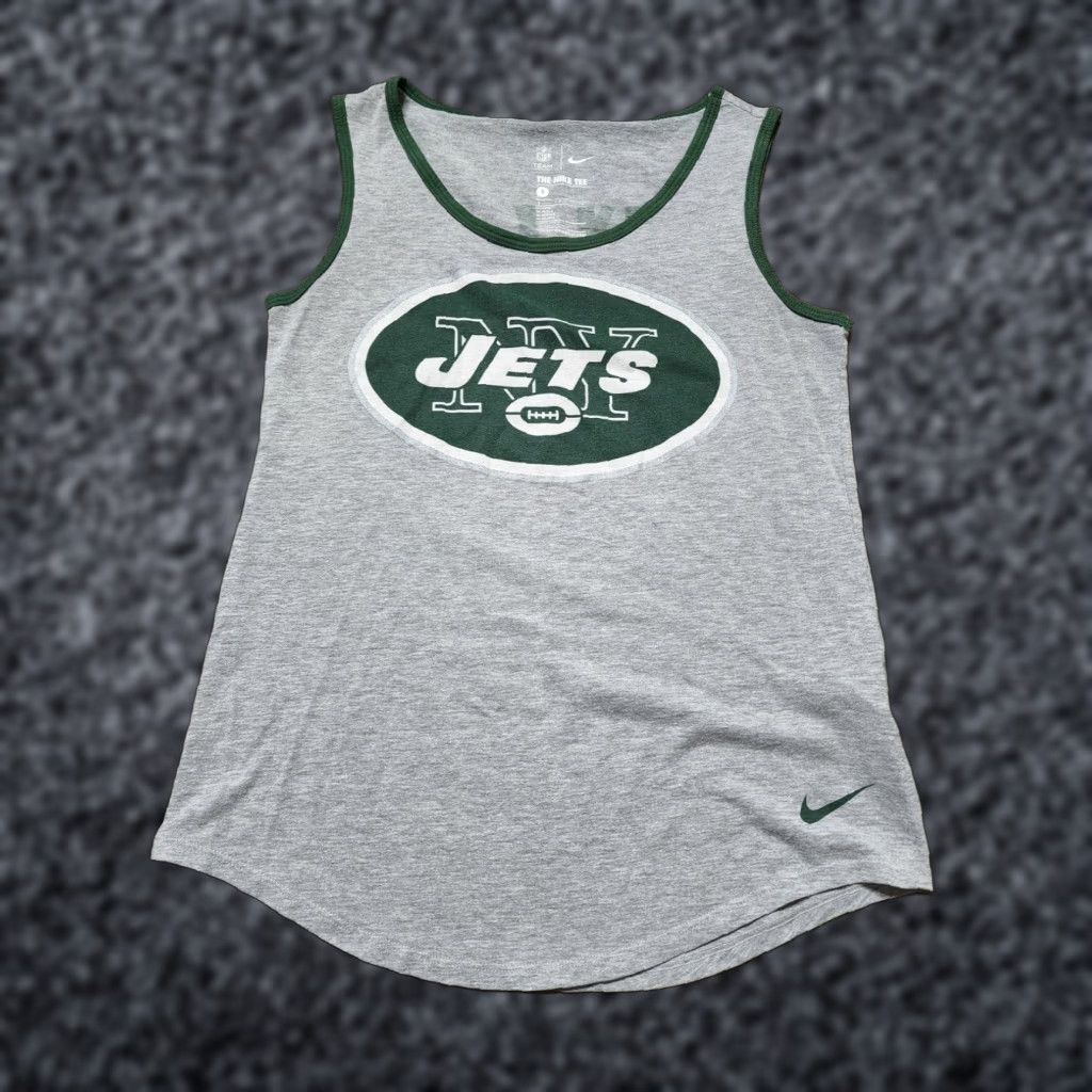Nike Nike New York Jets Women's Gray Double Sided Tank Top Medium Size S Size S / US 4 / IT 40 - 1 Thumbnail