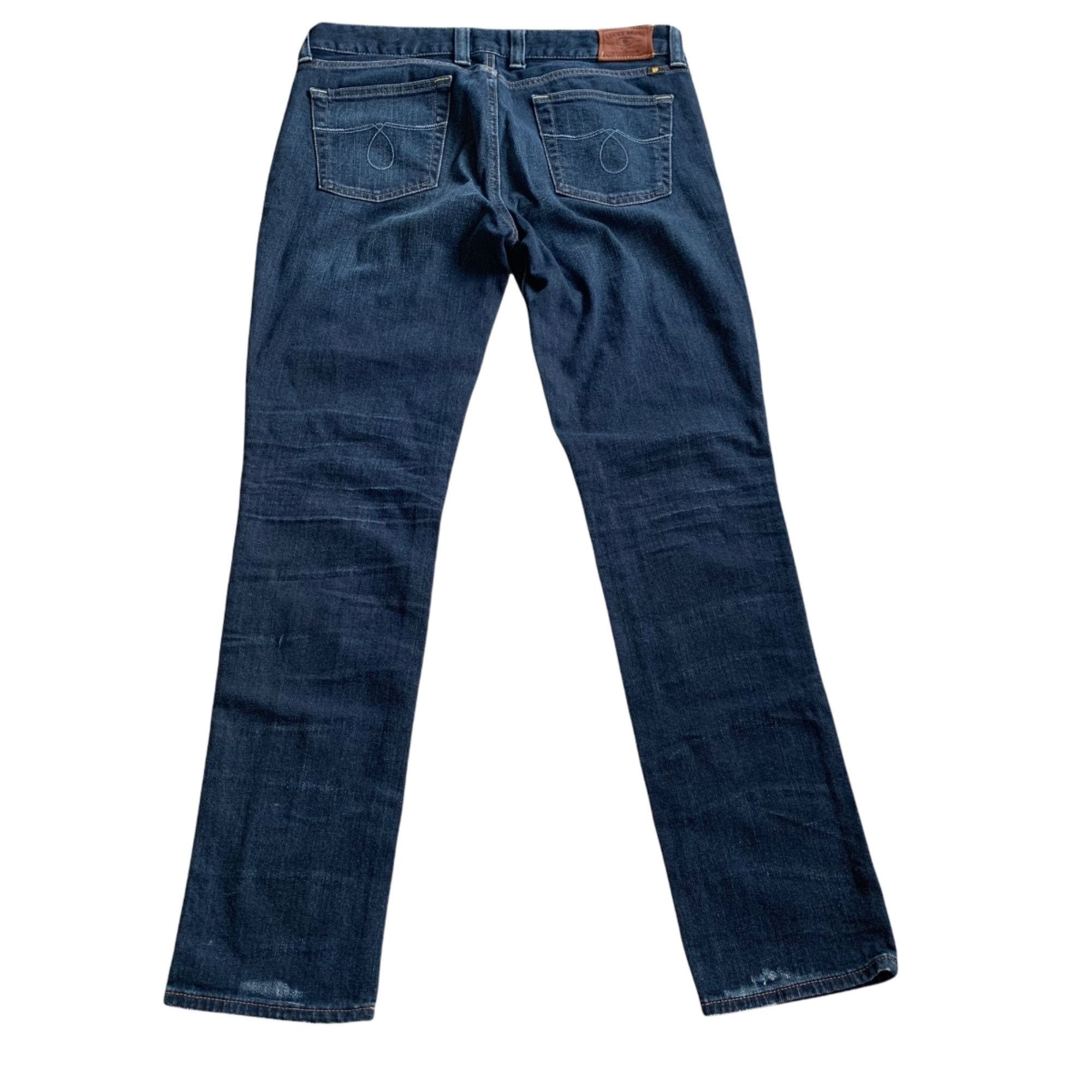 Lucky Brand Lucky Brand Halsted Lola Skinny Dark Wash Denim Jeans 10 Size 32" / US 10 / IT 46 - 6 Thumbnail