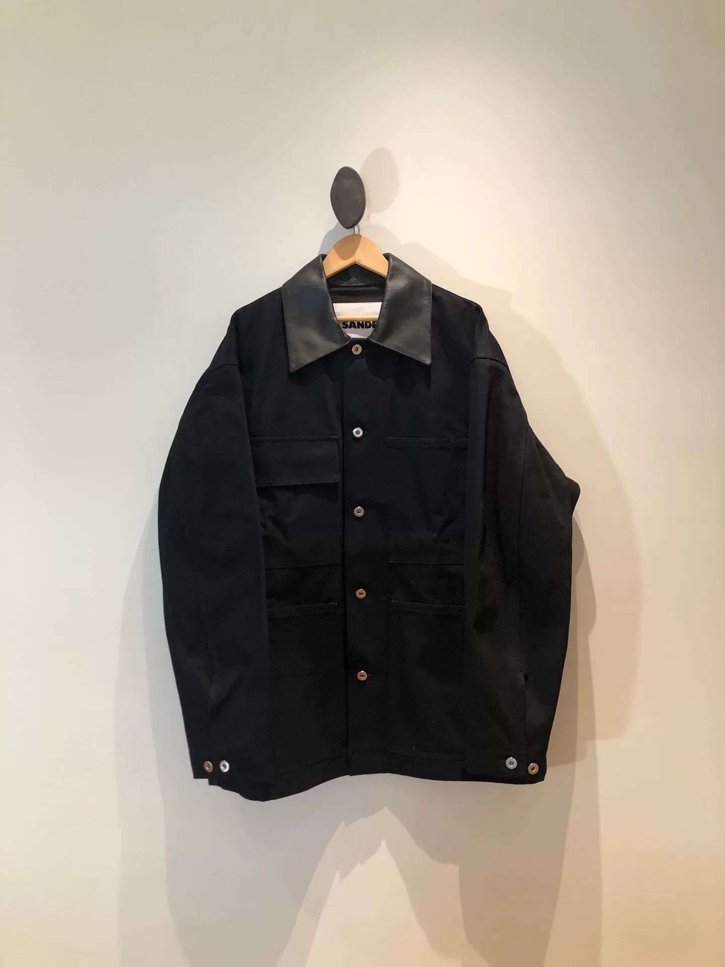 Jil Sander Leather Collar Jacket
