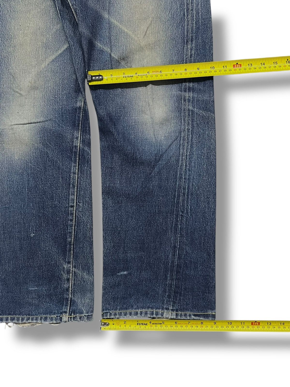 Japanese Brand Baggy Vintage Racy Blue & Co Selvedge Denim Japan Size US 33 - 19 Thumbnail