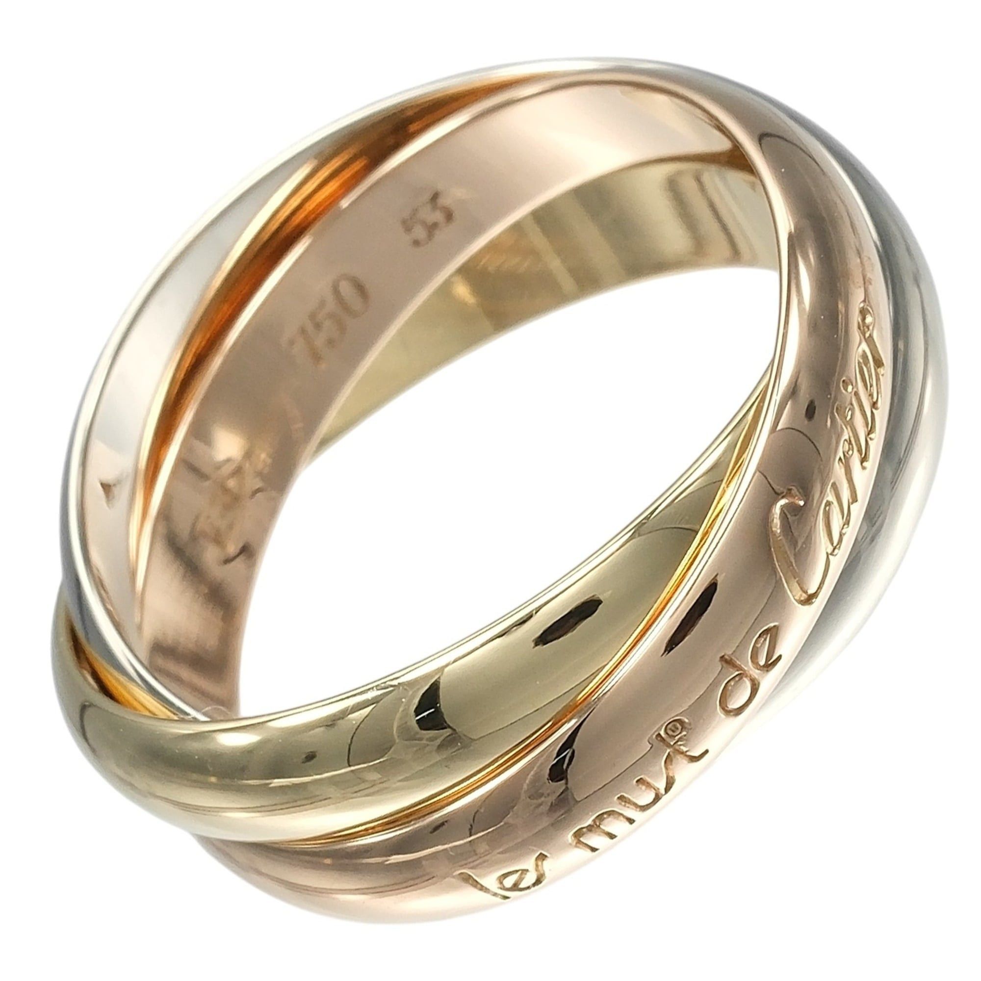 Cartier Cartier Trinity Ring, Size 13, 3.5mm Band, 18K Gold (YG, PG, WG), Approx. 8g. Size ONE SIZE - 1 Thumbnail