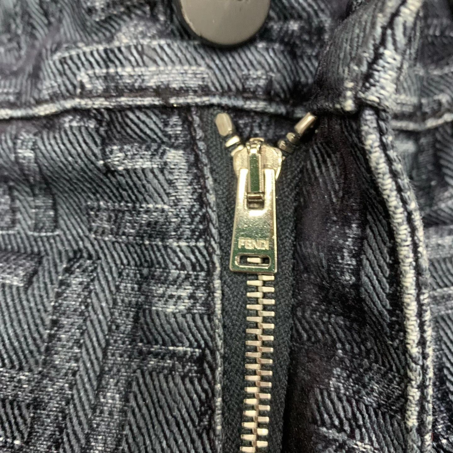 Fendi FENDI blue FF all over flocked jeans 32W 95 New Size US 32 / EU 48 - 9 Thumbnail