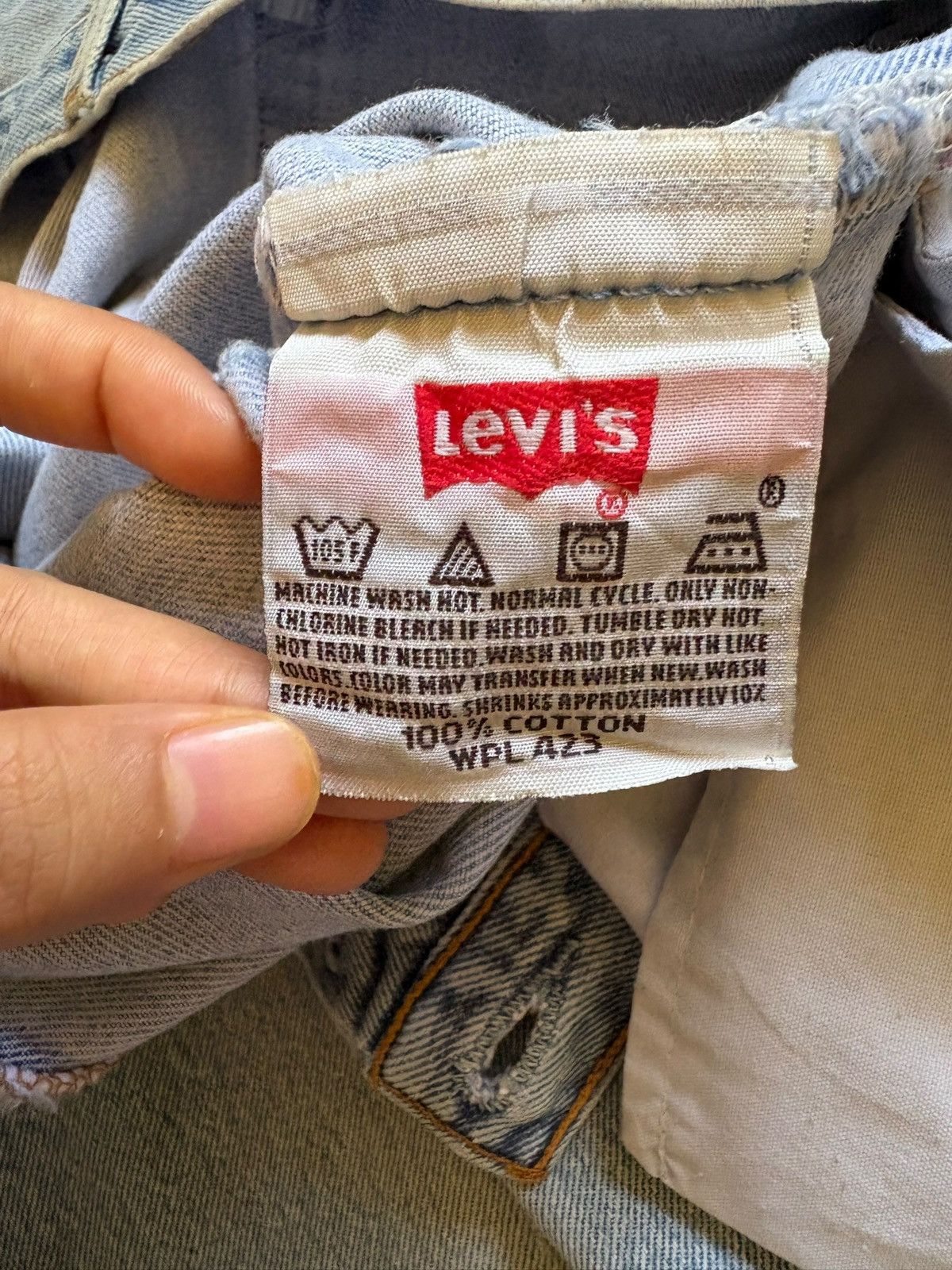 Levi's × Levi's Vintage Clothing Vintage 90s Levis 501xx Blue Mud Wash Distressed Loose Jeans Size US 33 - 10 Thumbnail