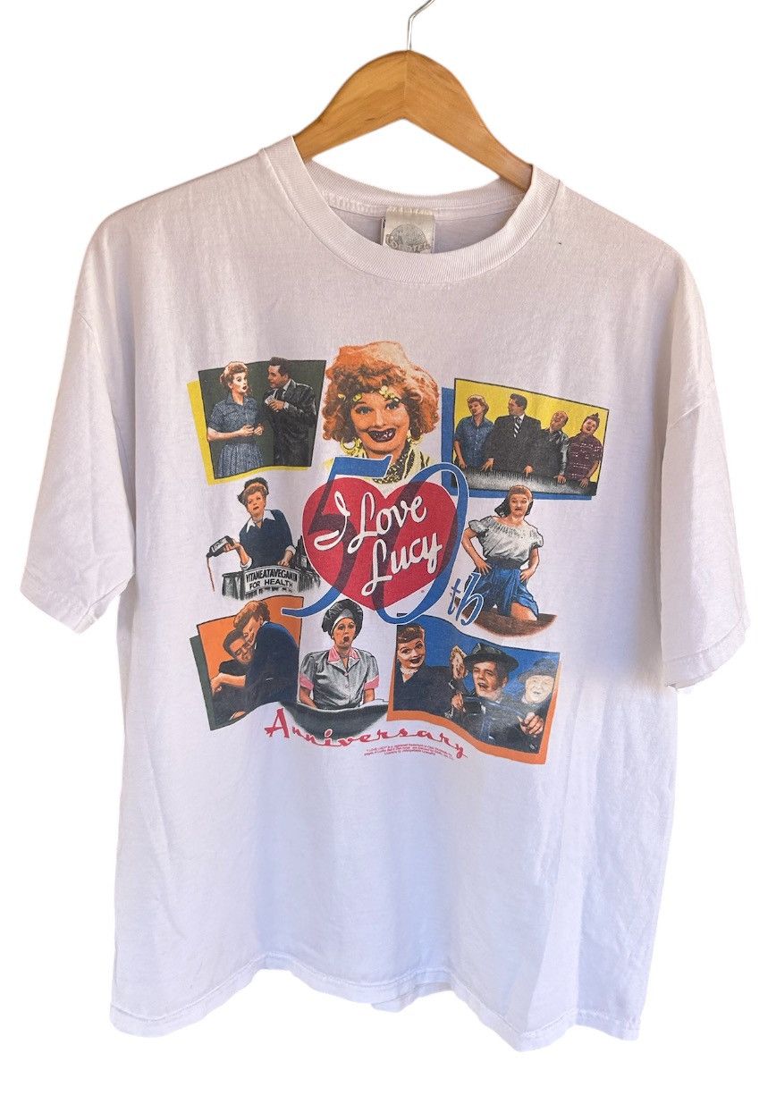 Vintage Vintage I Love Lucy 50th Anniversary T Shirt Size XL Size US XL / EU 56 / 4 - 1 Thumbnail