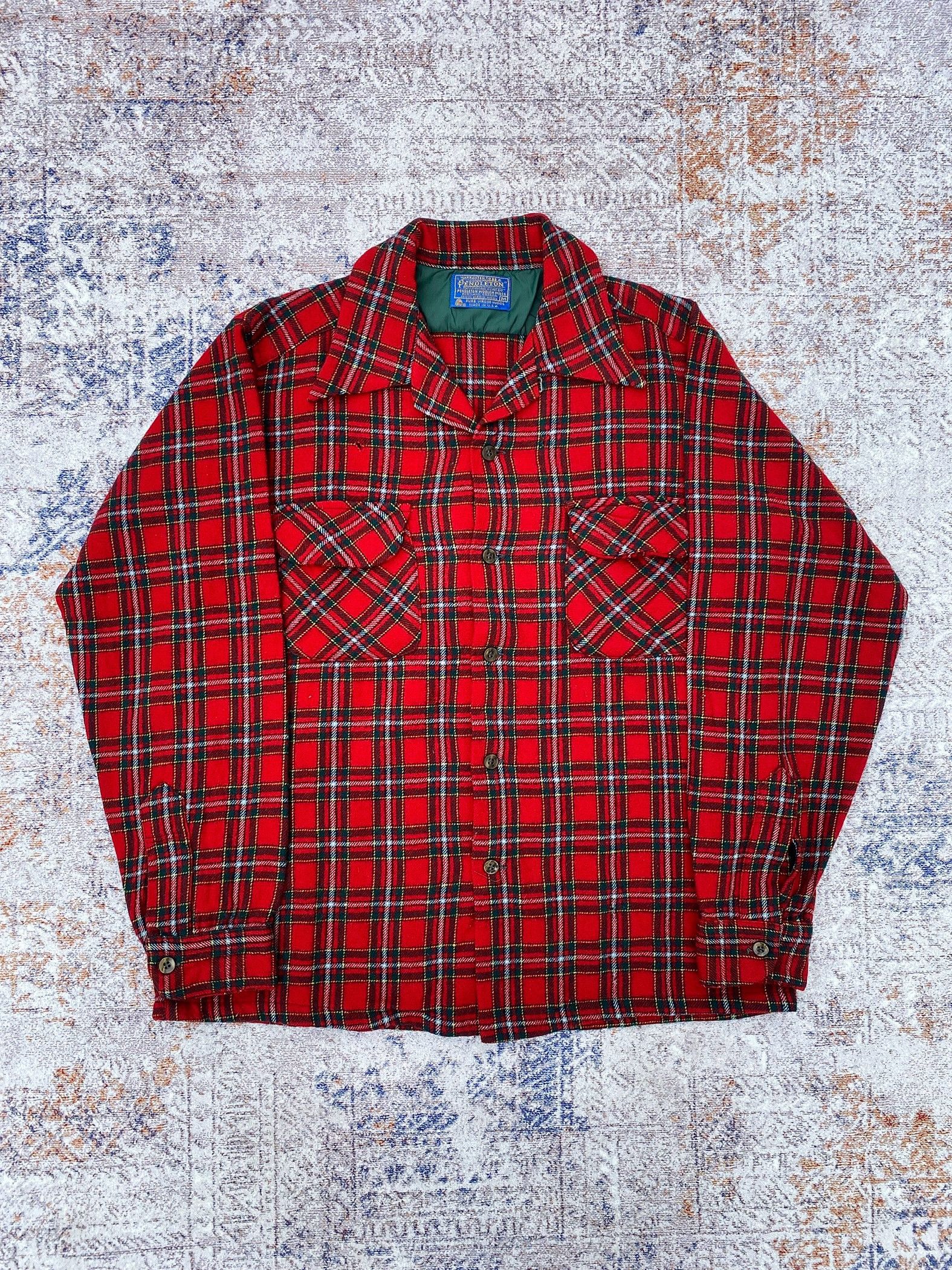 Pendleton × Vintage Vintage 60's Pendleton plaid flannel shirt Size US M / EU 48-50 / 2 - 1 Thumbnail