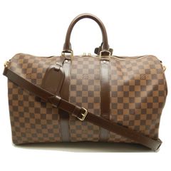 Handbags Louis Vuitton Louis Vuitton Damier Infini Keepall Bandouliere 45 Bag Fusion N41142 Auth 43817a