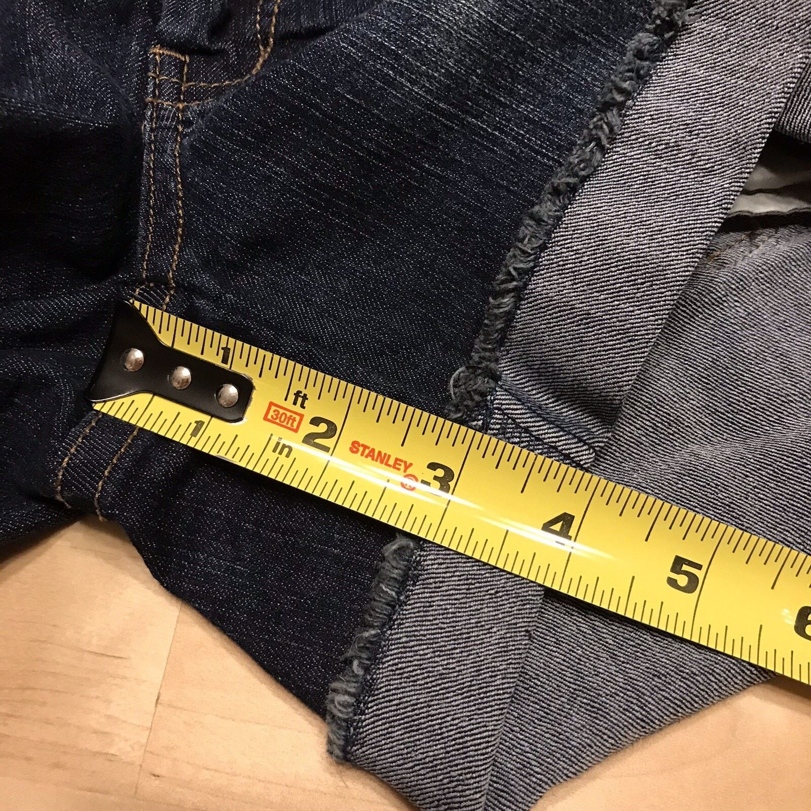 Other Daisy Fuentes Jean Shorts Cut Off Cuffed Blue Size 2 Size 26" / US 2 / IT 38 - 9 Thumbnail