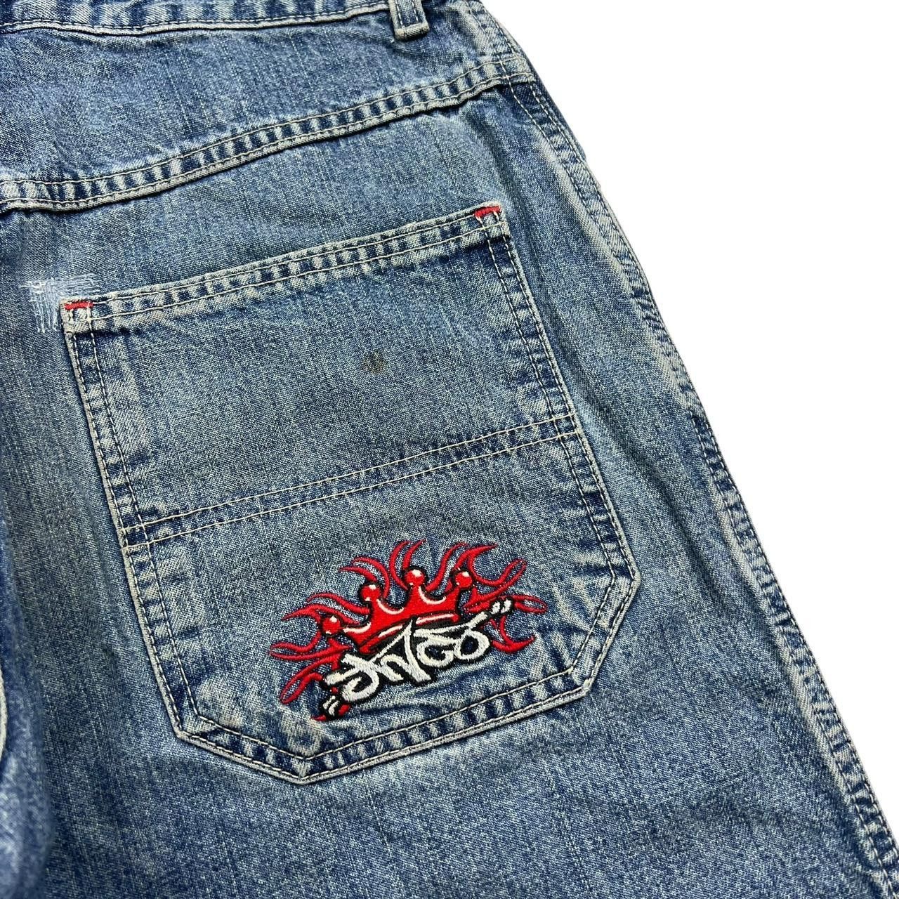 JNCO Vintage Jnco Crown Baggy Denim Shorts / Jorts - Waist: 30” Size US 30 / EU 46 - 3 Thumbnail