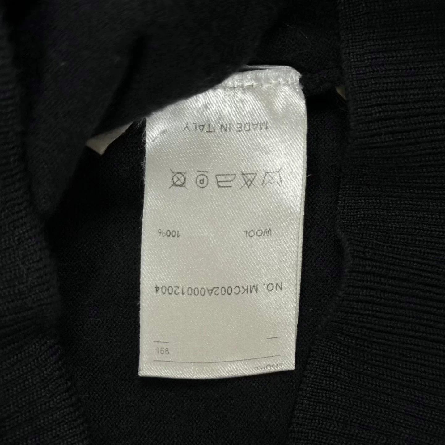 Thom Browne Thom Browne TB Black Wool Striped V-Neck Cardigan Size US XS / EU 42 / 0 - 5 Thumbnail