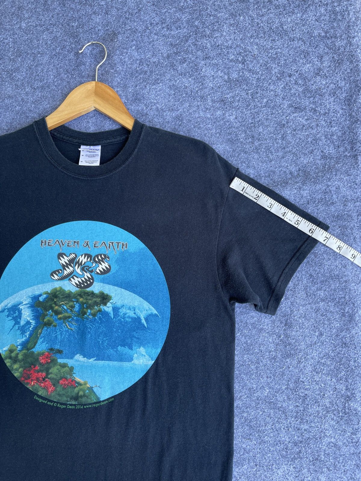 Band Tees × Vintage Last Drop🔥Rare🔥Vintage YES Heaven & Earth Band Tour Tee Size US M / EU 48-50 / 2 - 13 Thumbnail