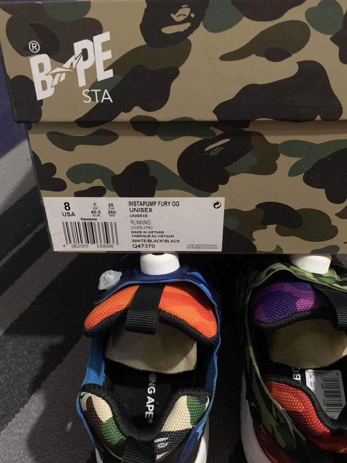 Bape × Reebok Bape x Reebok Instapump Fury OG Size US 8 / EU 41 - 4 Thumbnail