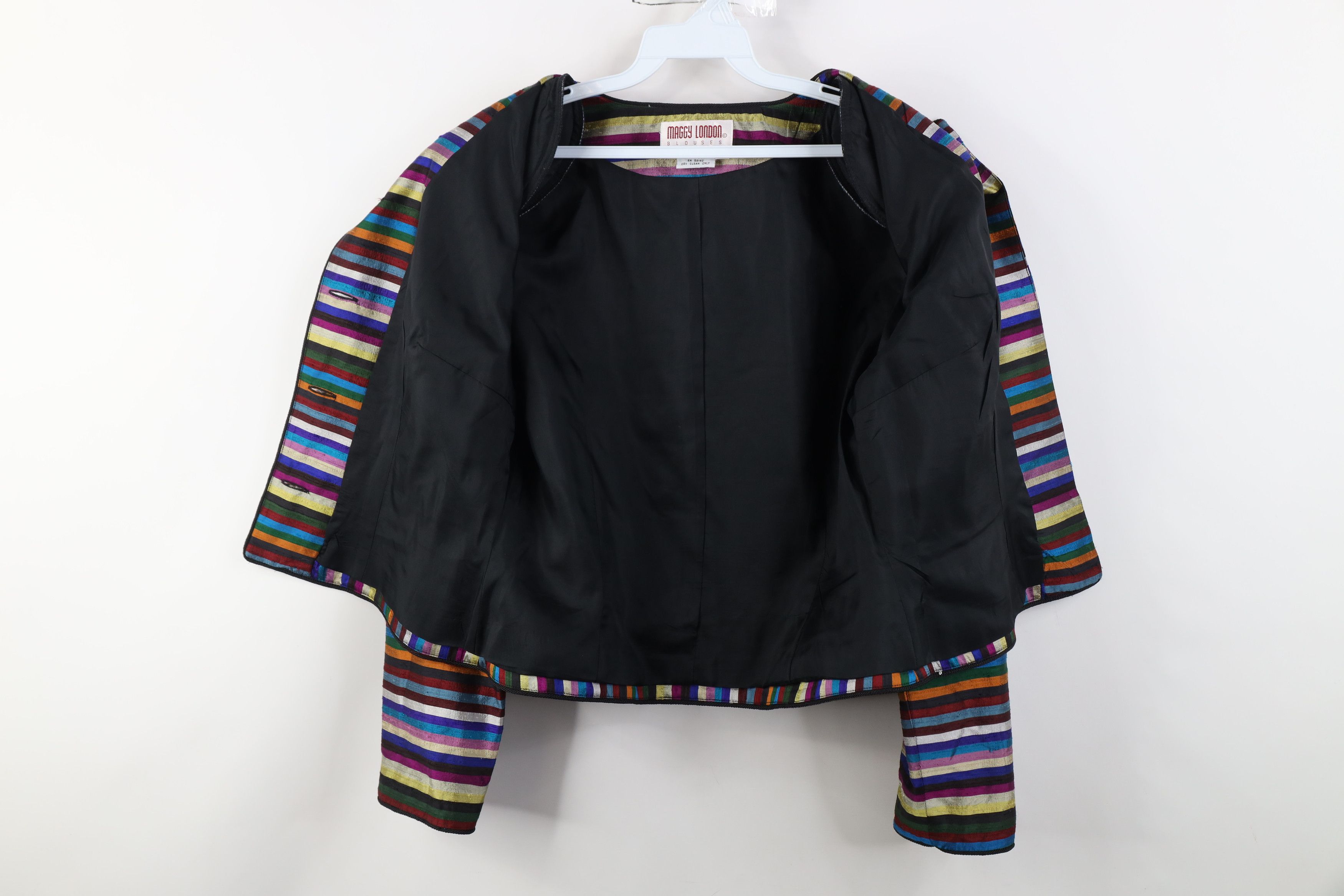 Vintage Vintage 90s Streetwear Striped Suit Coat Blazer Jacket Size L / US 10 / IT 46 - 10 Thumbnail