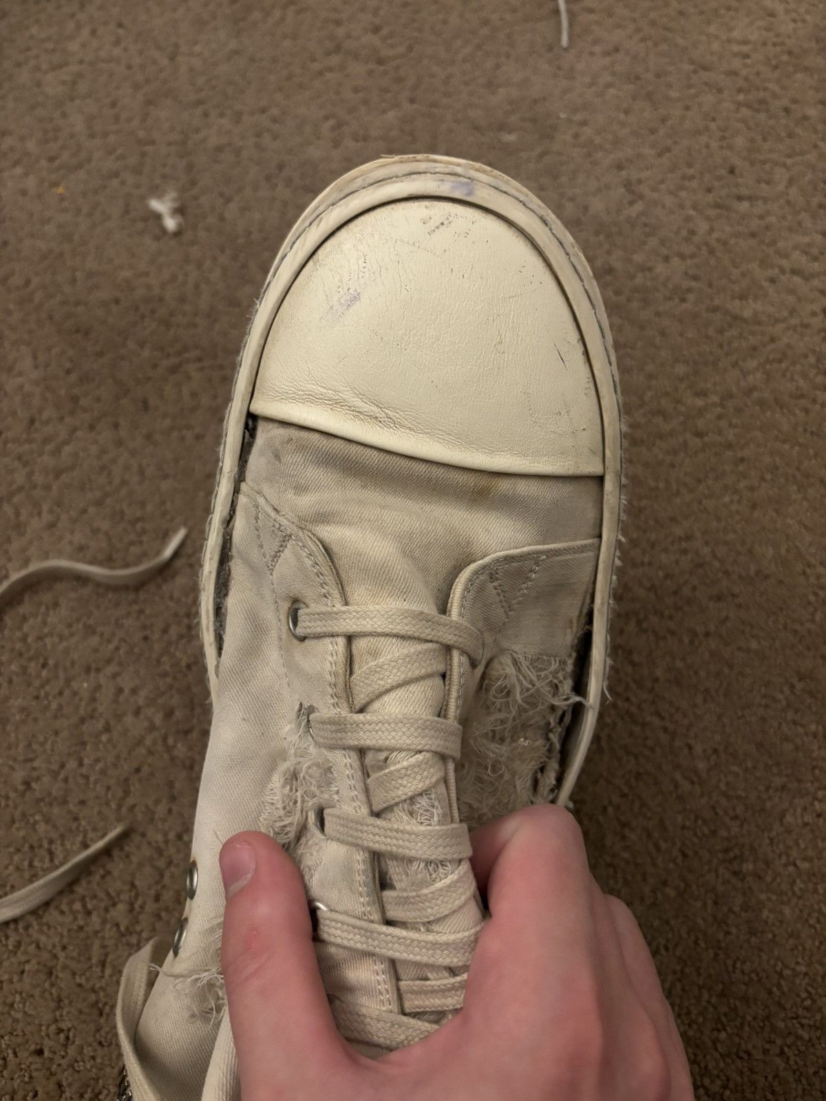 Rick Owens Rick Owen Thrashed Ramones Size US 11 / EU 44 - 8 Thumbnail