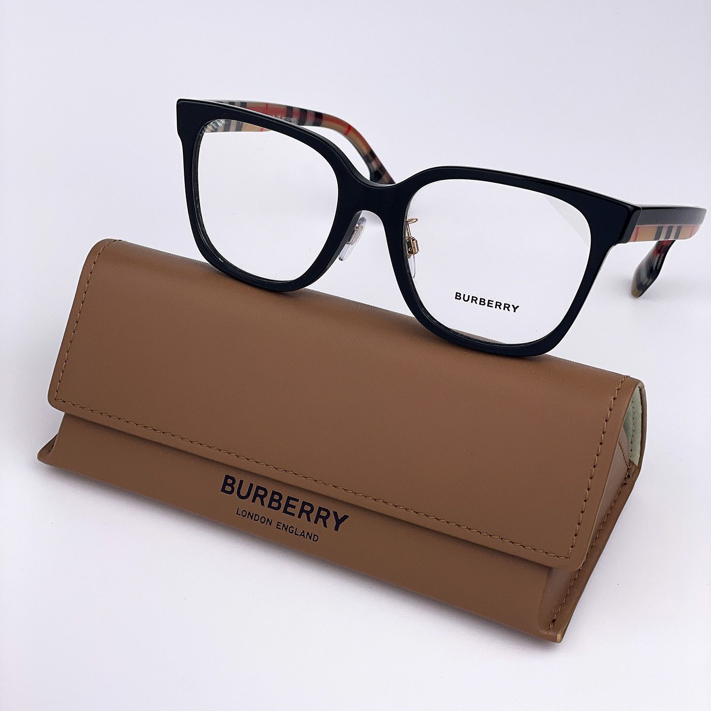 image of New Burberrybe2347F Evelyn 3942 Square Women Eyeglasses in Black/Demo Lenses