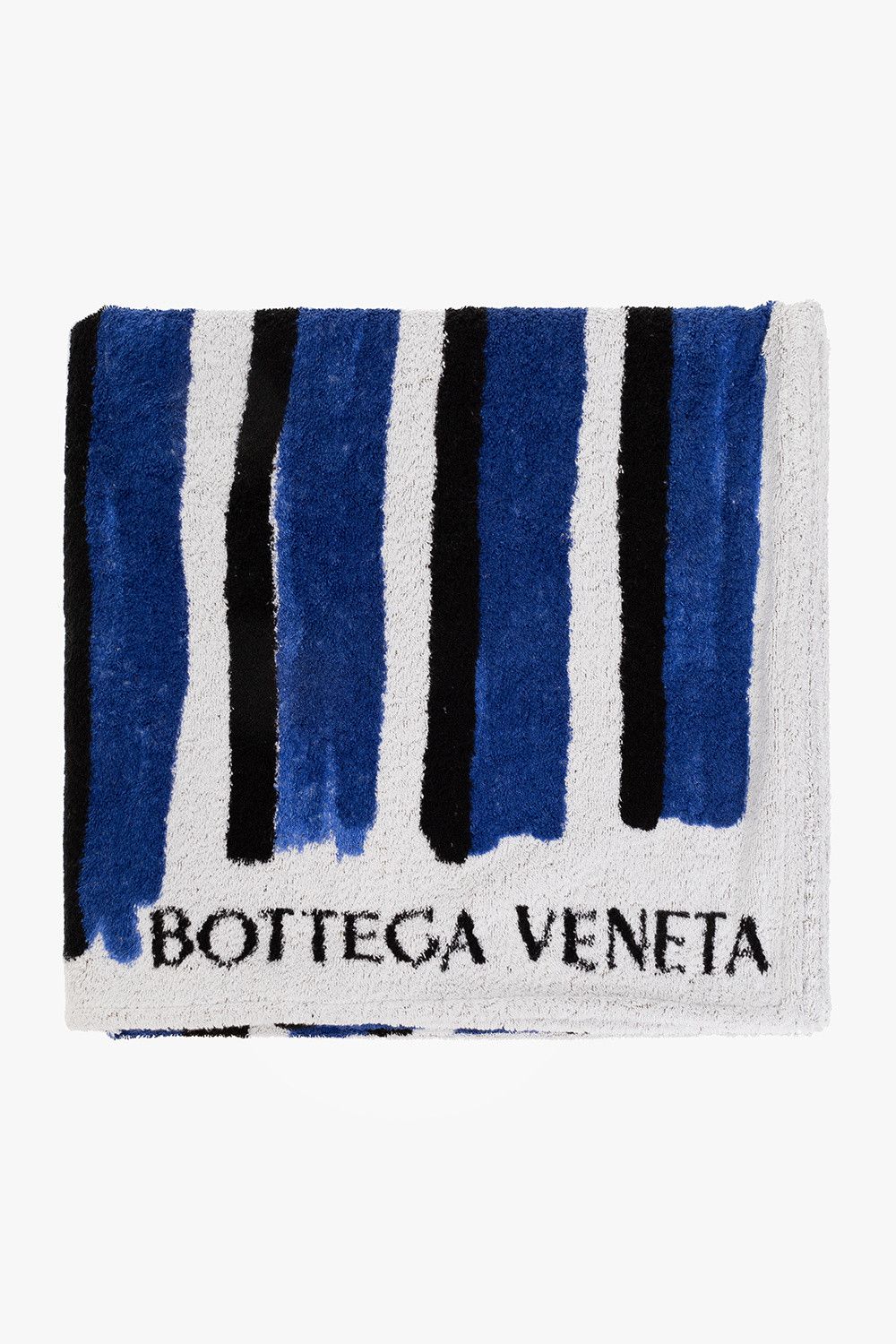 Bottega Veneta BOTTEGA VENETA white blue & black beach towel q Size ONE SIZE - 2 Thumbnail