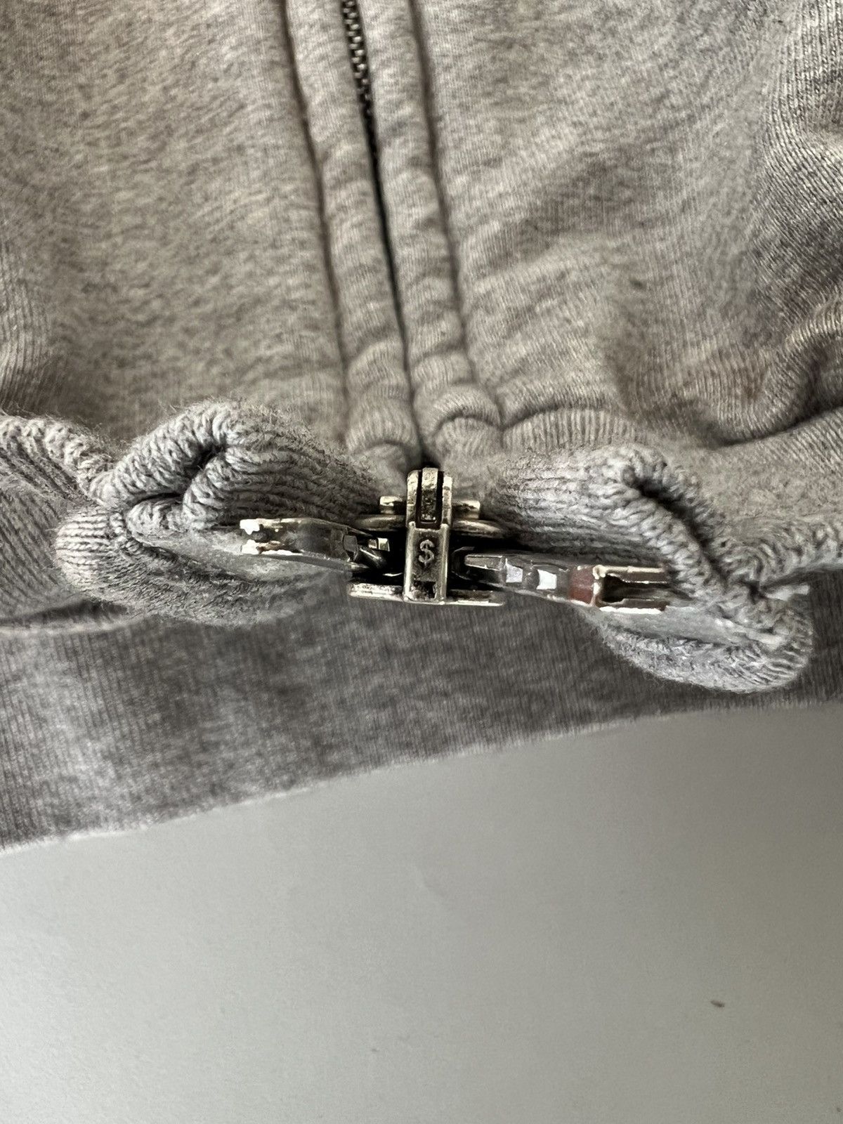Balenciaga Faded Worn Out Effect Cotton Zip Hoodie in Grey Size US XXL / EU 58 / 5 - 10 Thumbnail