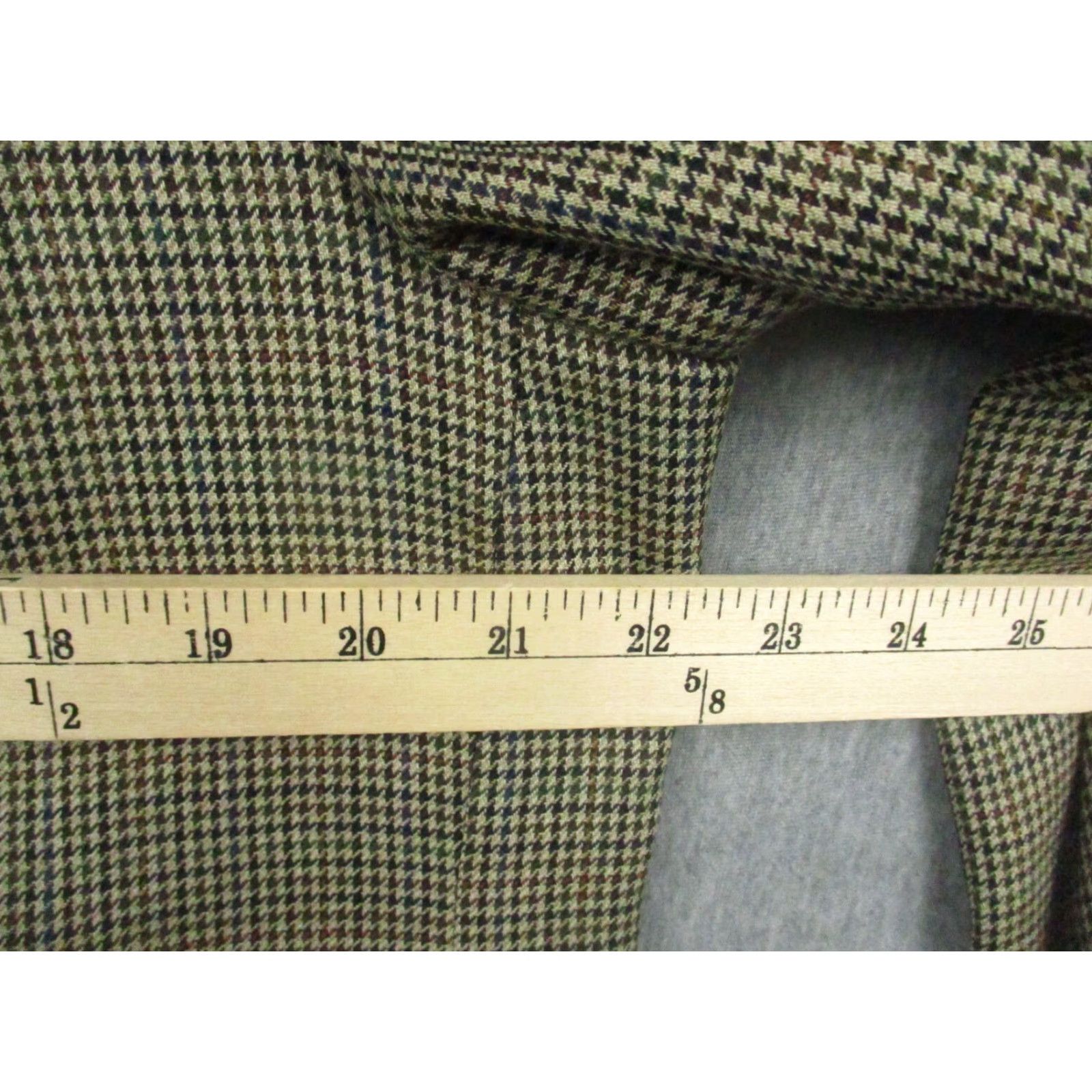 Ralph Lauren LAUREN RALPH LAUREN Sport Jacket 44 R Wool Brown Blazer Houndstooth Tweed Blazer Mens 44 Regular Wool Tweed Notch Two-Button Jacket Sportcoat Size 44R - 4 Thumbnail