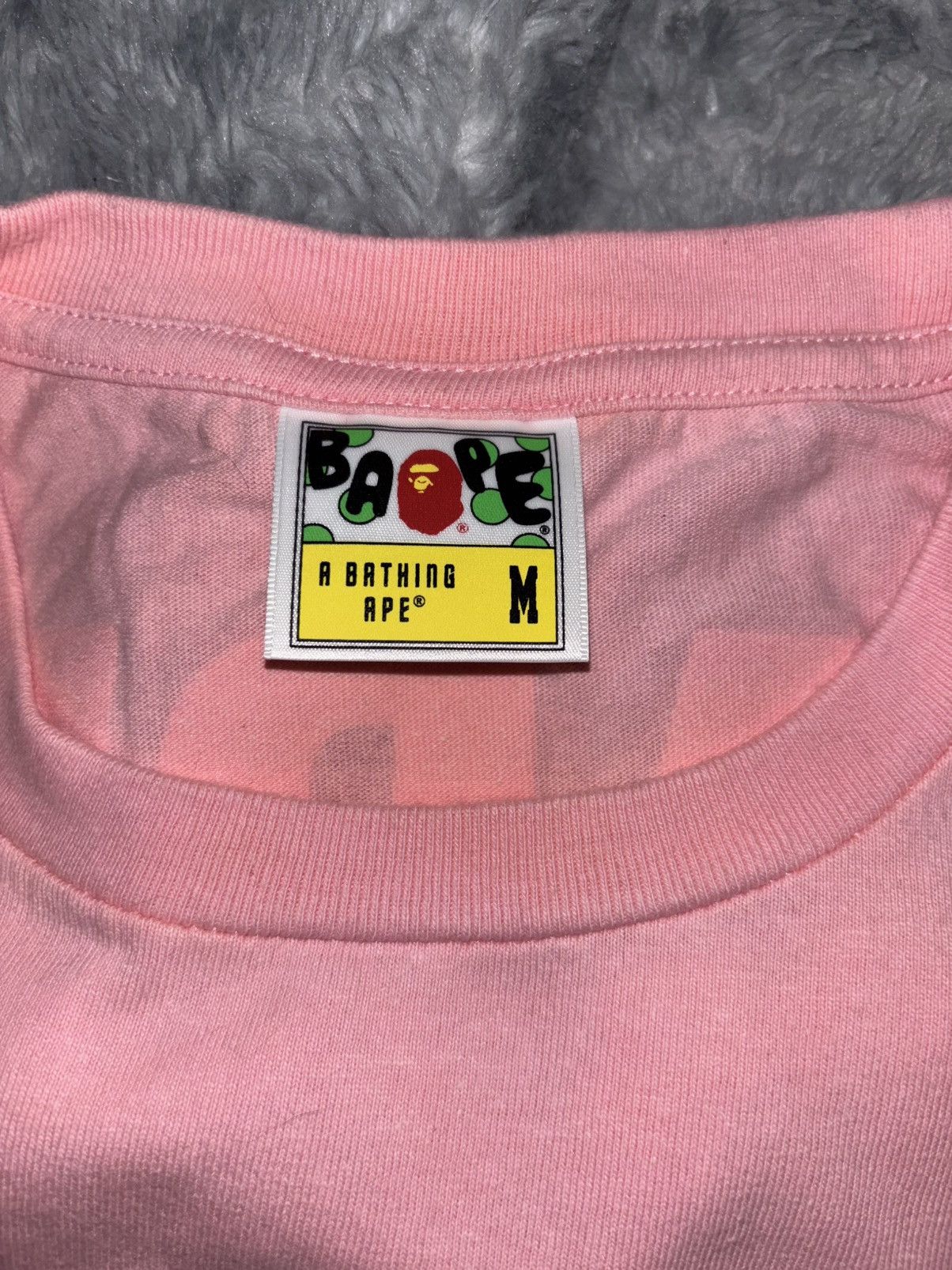 Bape RARE A Bathing Ape Long Sleeve Asnka Tee Pink Size US M / EU 48-50 / 2 - 5 Thumbnail