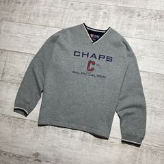 PICK Vintage Chaps Ralph Lauren Sweater Crewneck Big Logo Embroidered  Spellout Chaps Ralph Lauren Sweatshirt Size M 