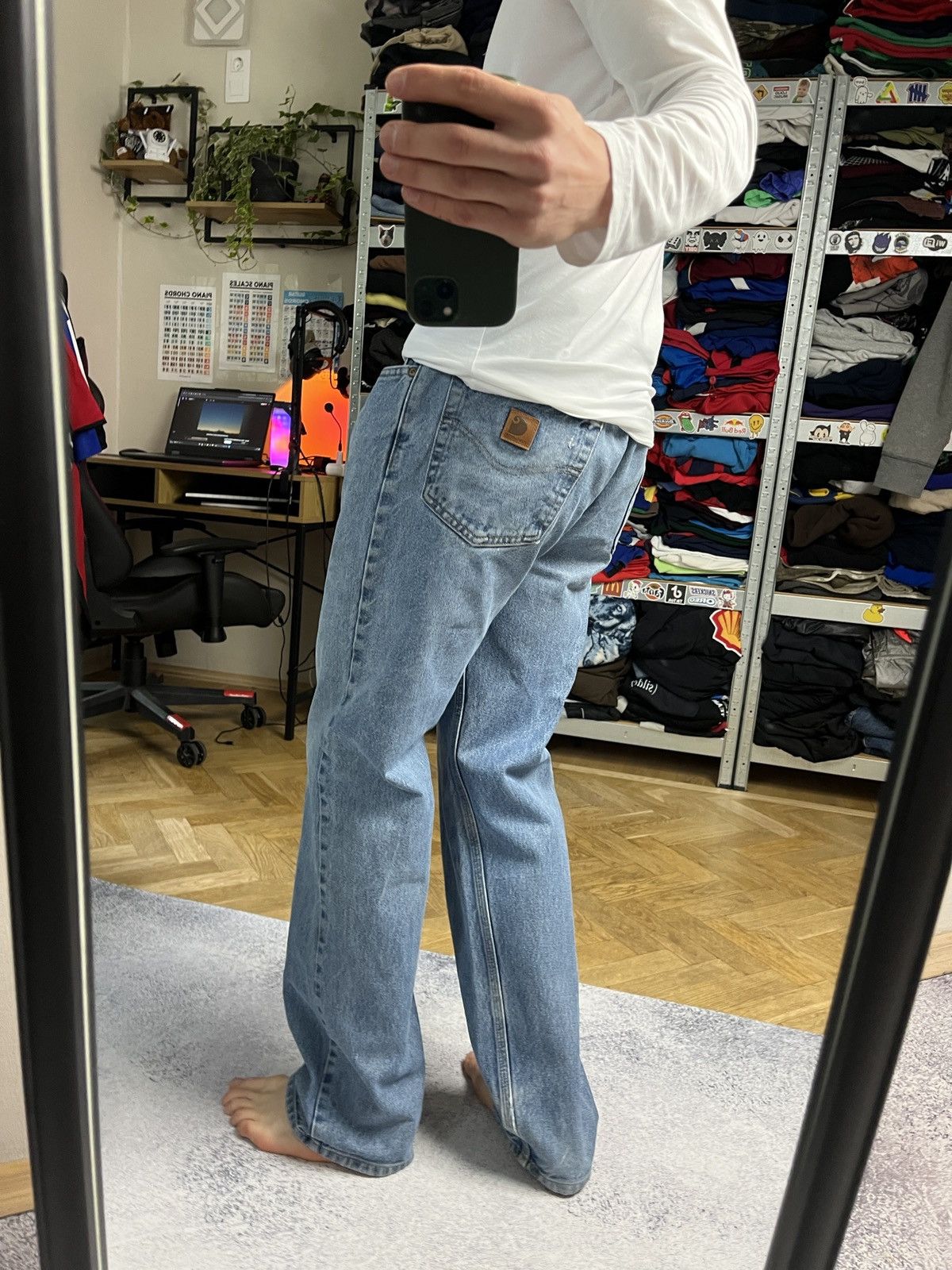 Carhartt Vintage Carhartt Jeans 34x32 Distressed Wash Workwear Y2K Size US 34 / EU 50 - 2 Thumbnail