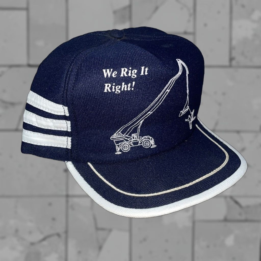 Vintage We Rig It Right snapback hat Men Adjustable Blue Snapback Pre-owned Size ONE SIZE - 1 Thumbnail