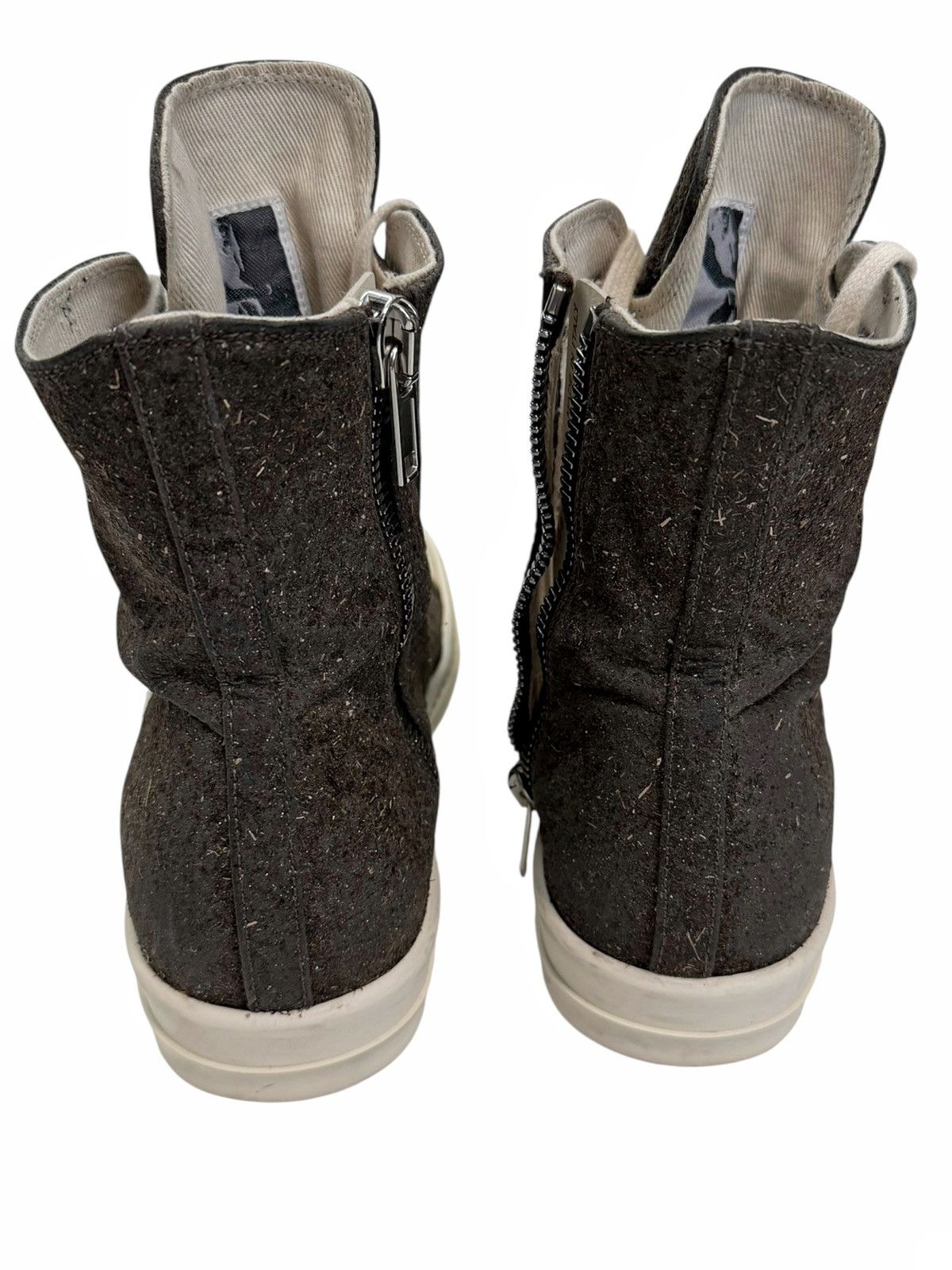 Rick Owens Drkshdw RARE Seaweed Fiber Coated High Brown Ramones Size US 9 / EU 42 - 4 Thumbnail