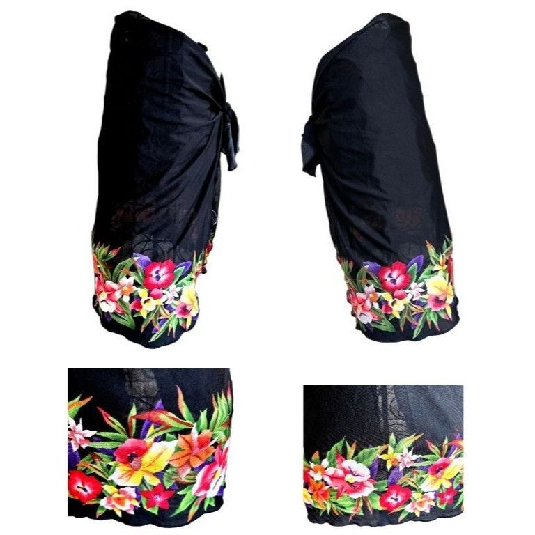 Jantzen × Vintage Vintage Jantzen Swimsuit Cover Up Wrap Skirt One Size USA Bl Size 35" - 7 Thumbnail