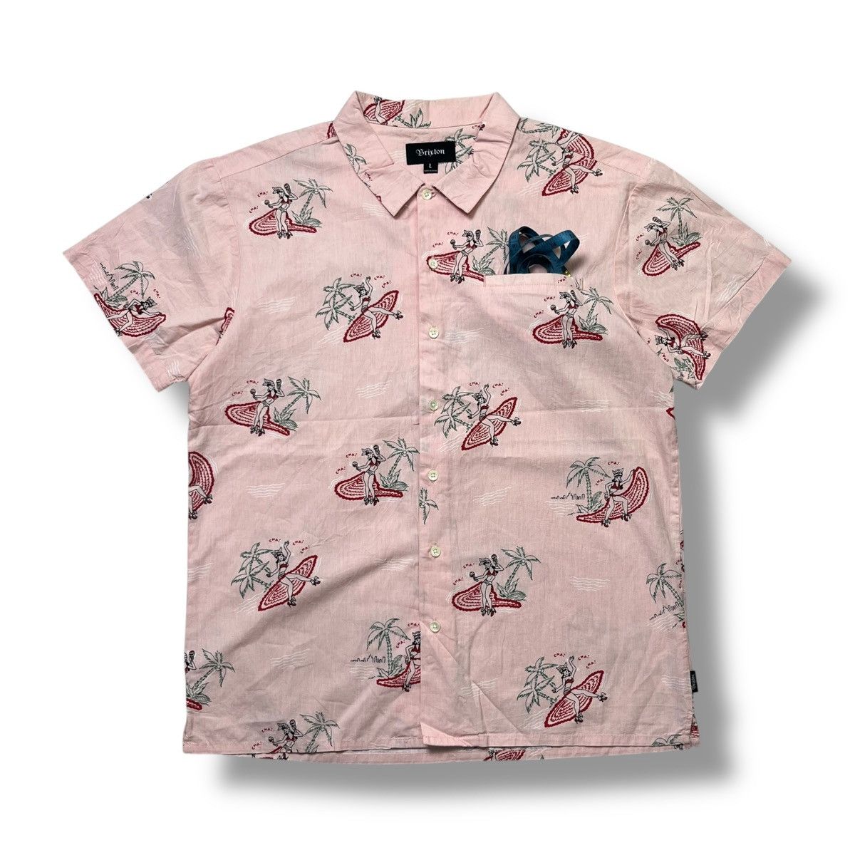 Brixton Brixton full print short sleeve button ups shirt Size US L / EU 52-54 / 3 - 1 Thumbnail