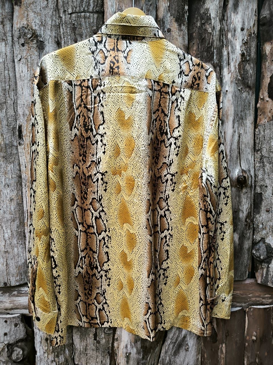 Japanese Brand × Vintage python pattern shirt Drop Head Size US L / EU 52-54 / 3 - 2 Thumbnail