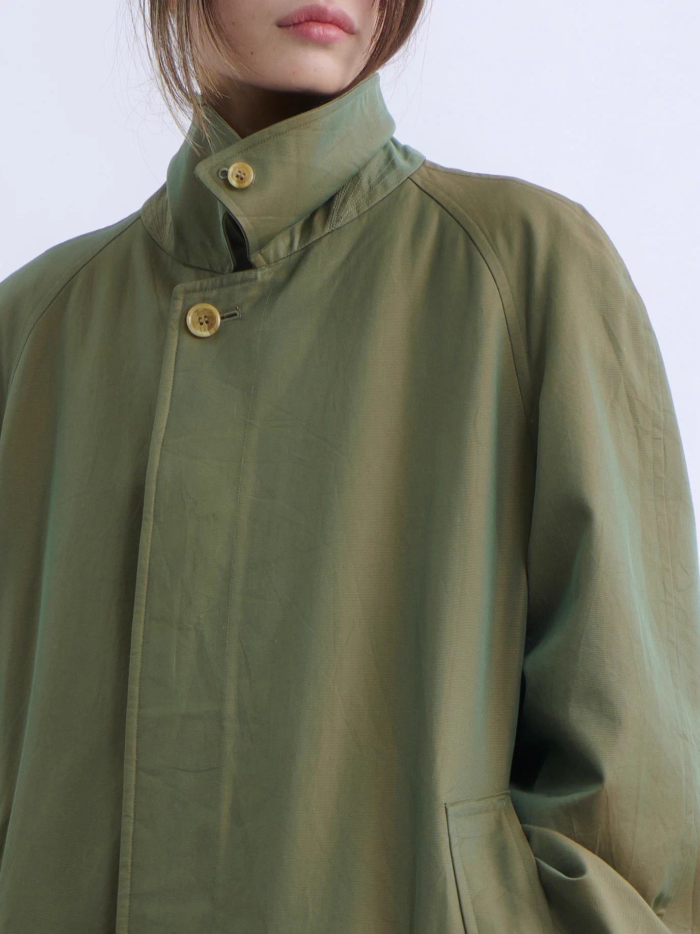 Burberry Burberrys 90s Classic Jade Green Trench Coat Size L / US 10 / IT 46 - 6 Thumbnail