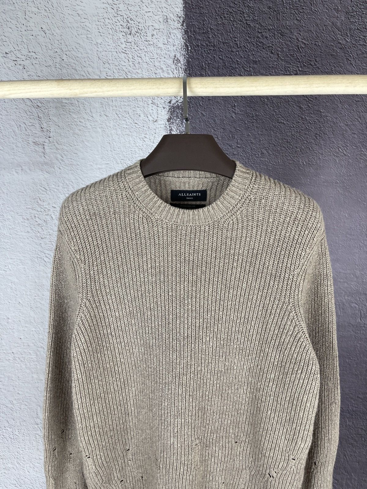 Allsaints Allsaints Ivann Crew sweater distressed oversized fit knit Size US S / EU 44-46 / 1 - 3 Thumbnail