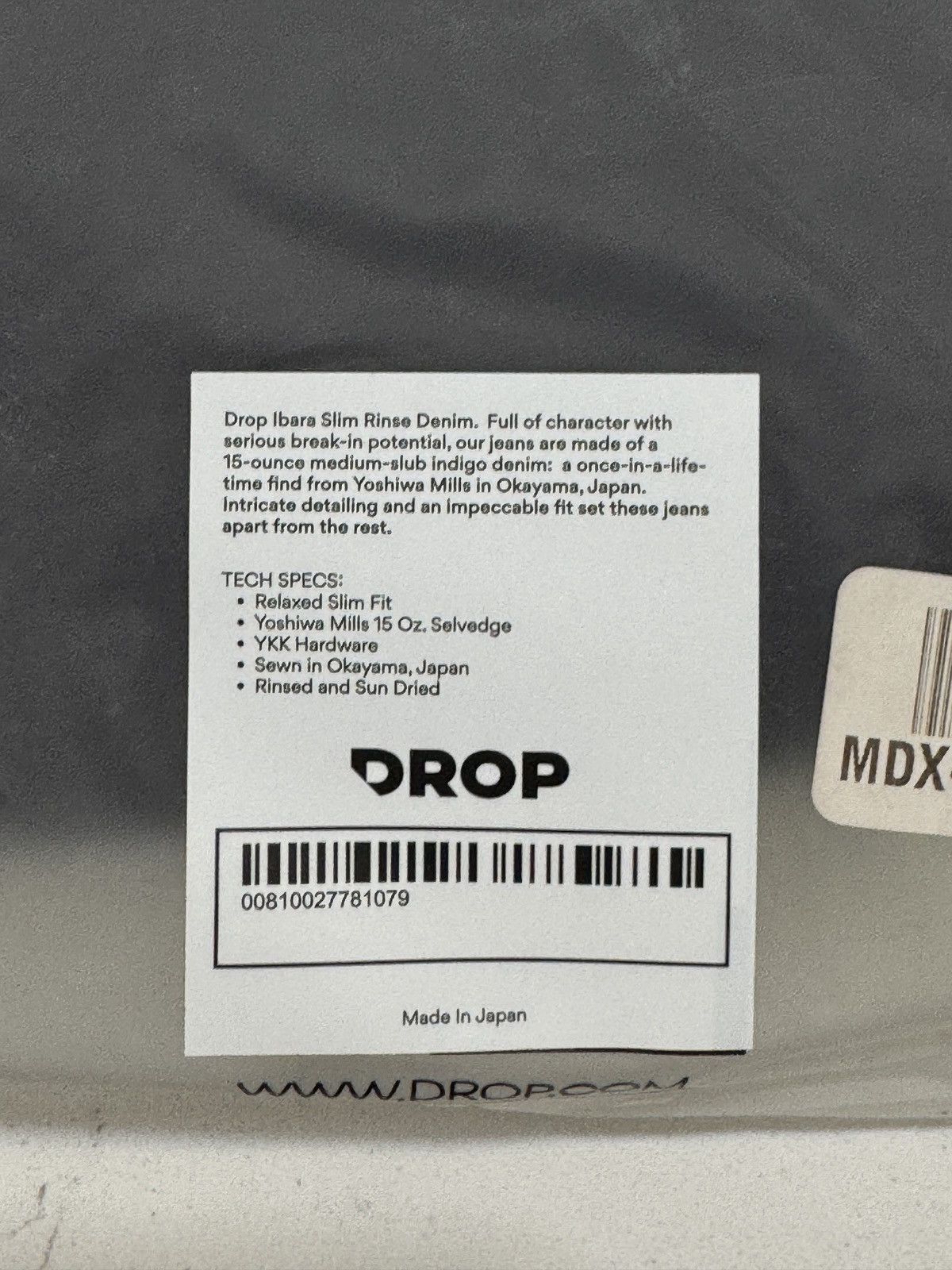 Other Drop Ibara Slim Rinse Denim Size US 32 / EU 48 - 8 Thumbnail