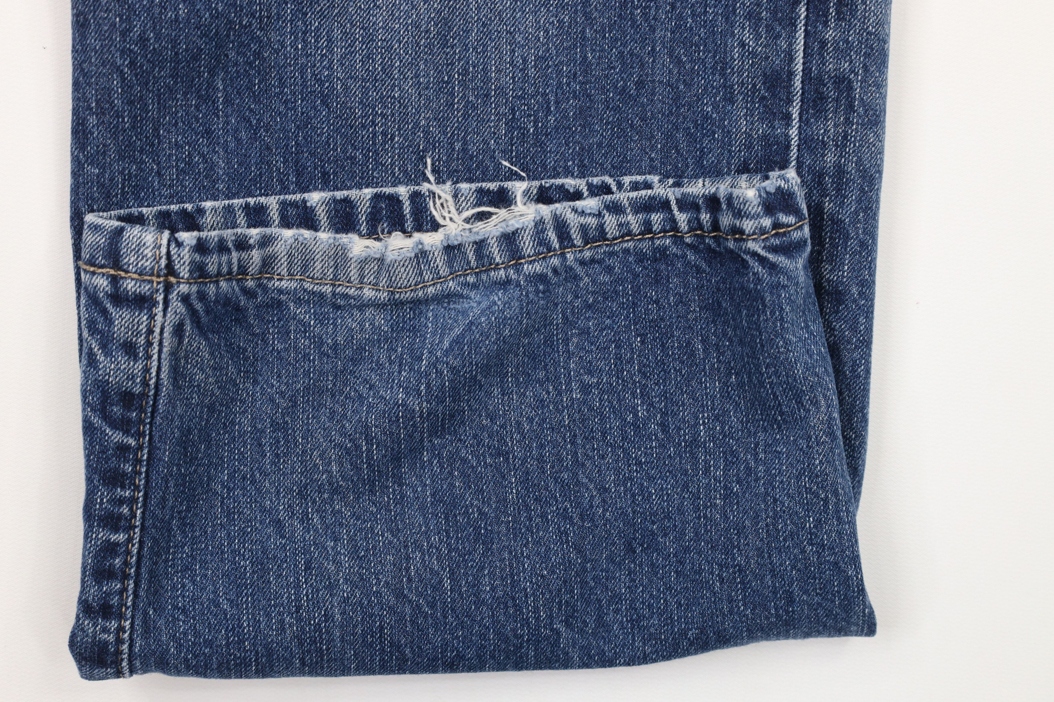 Express × Vintage Express Blake Loose Fit Straight Leg Denim Jeans Blue Size US 34 / EU 50 - 5 Thumbnail